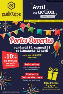 Espace Emeraude - Prévisualisation de Espace Emeraude catalogue Avril en action valide à partir de 08.04.2026