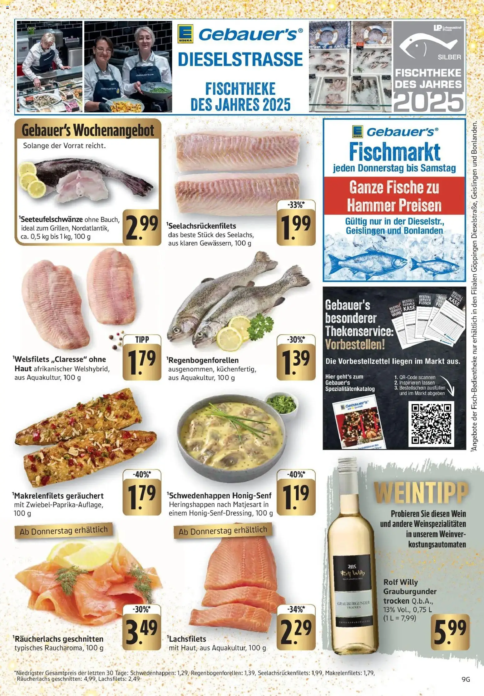 Edeka prospekt Geislingen	 – gültig ab 15.12.2025 | Seite: 9 | Produkte: Käse, Wurst, Wein, Fleisch