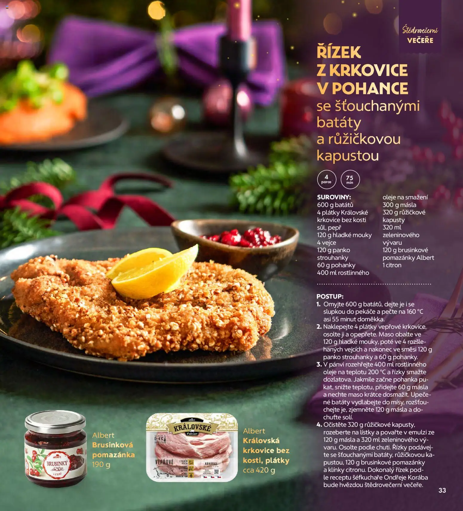 Albert magazín od 01.12.2025 | Strana: 33 | Produkty: Pohanka, Pomazánka, Brusinky, Krkovice