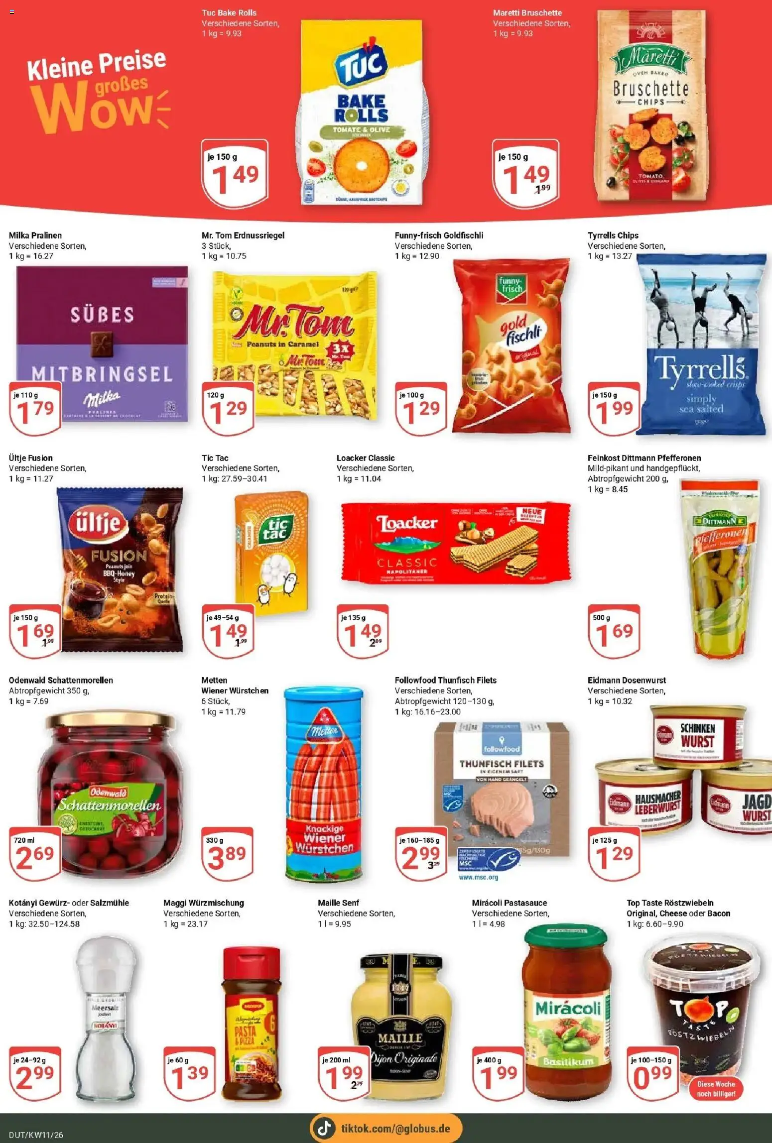 Globus prospekt Wetzlar-Dutenhofen	 – gültig ab 09.03.2026 | Seite: 4 | Produkte: Milka, Schinken, Pizza, Chips