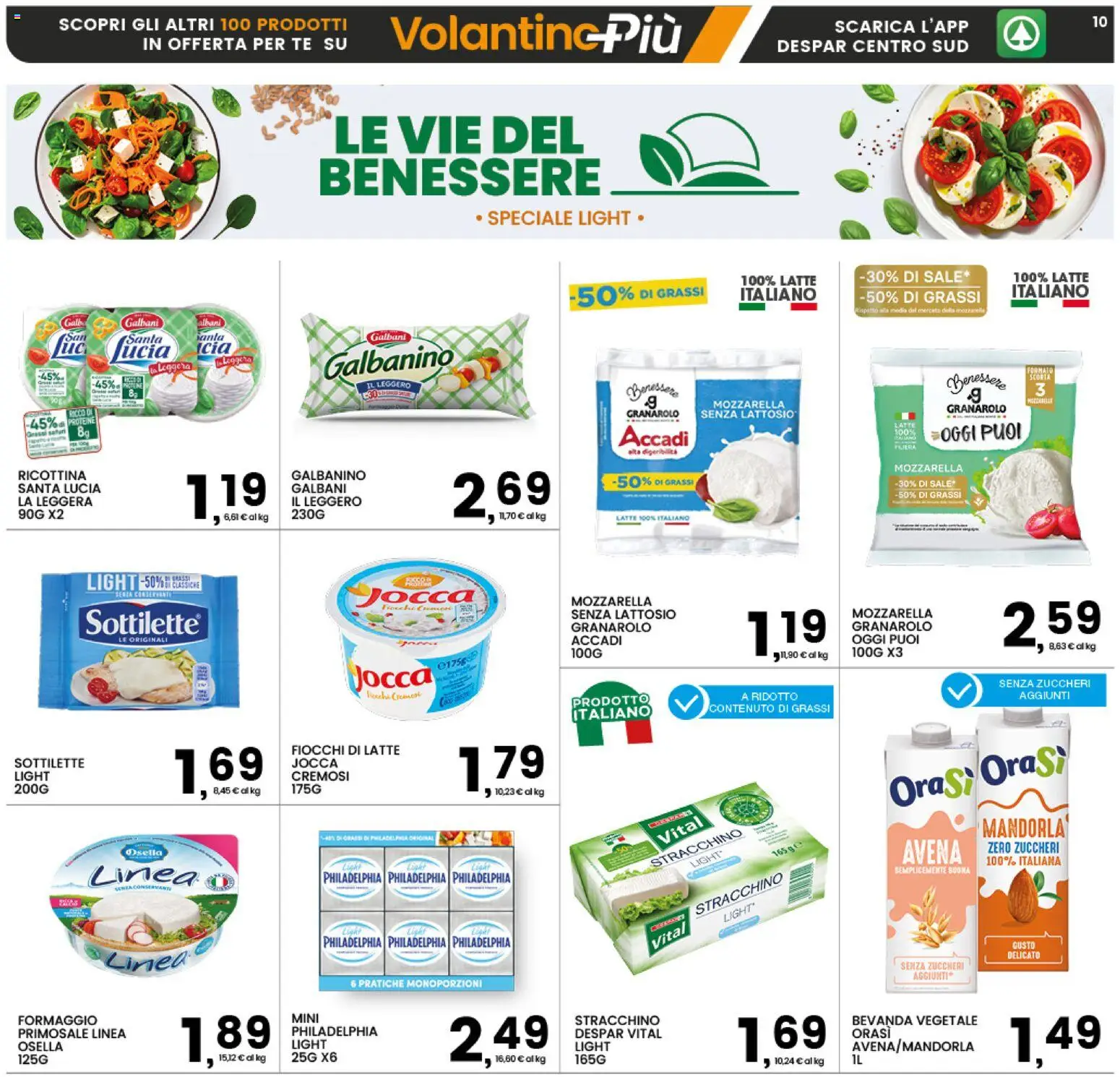 Volantino Interspar del 23.02.2026 | Pagina: 10 | Prodotti: Tè, Fiocchi di latte, Sale, Mozzarella