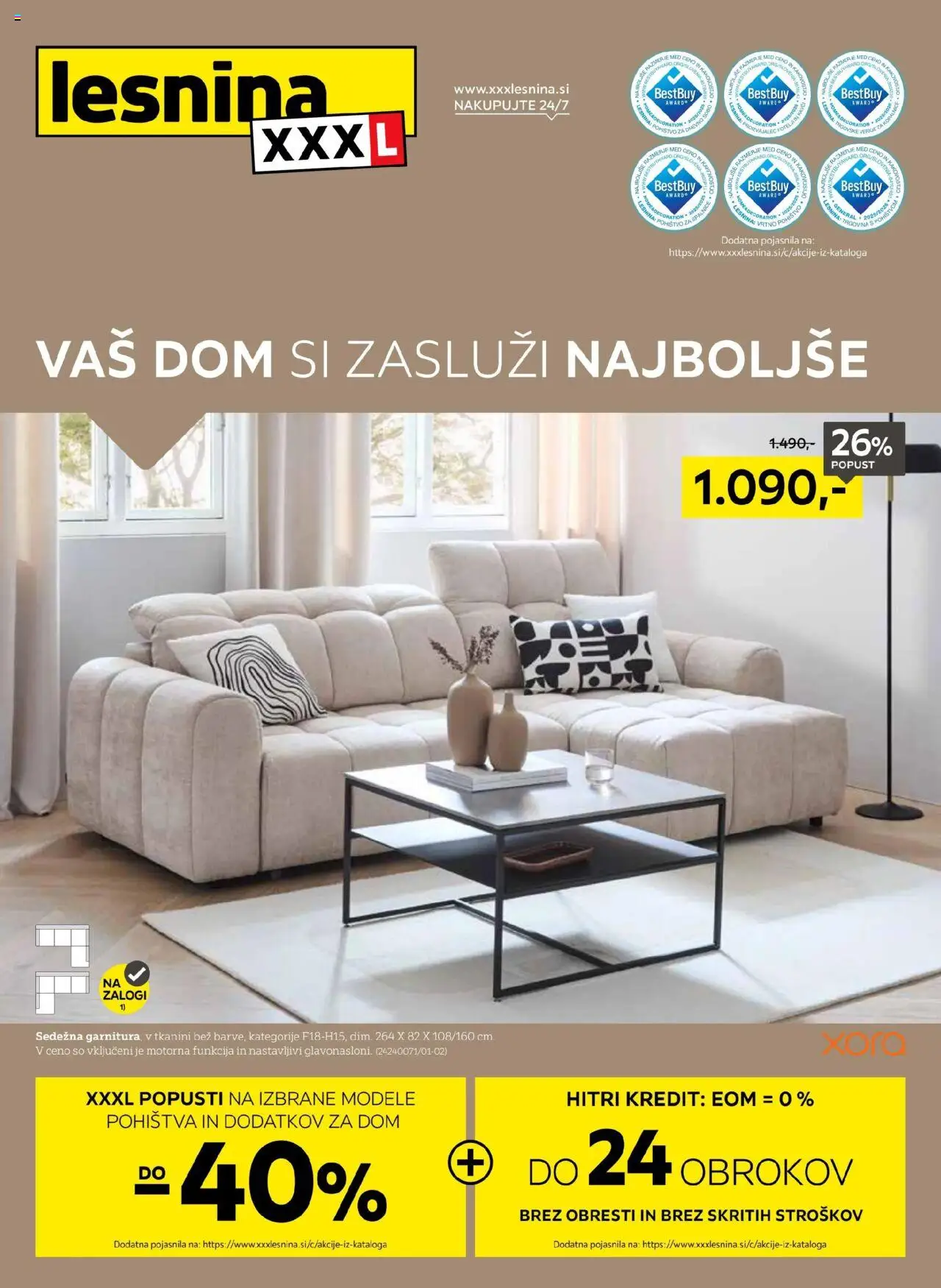 Novi XXXL Lesnina katalog ponudbe – veljaven od 15.09.2025 | Stran: 1 | Izdelki: Kapa