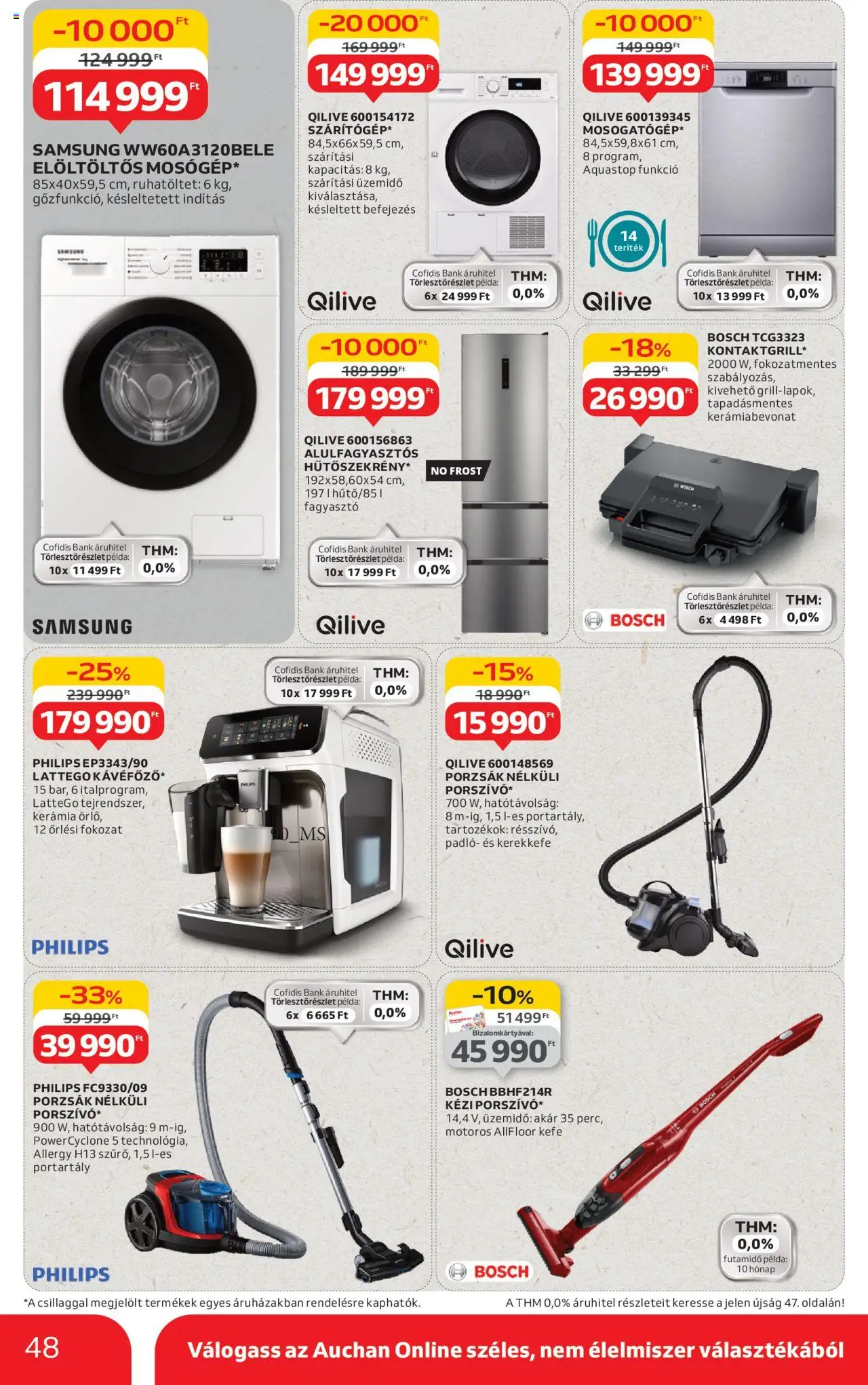 Auchan akciós ujság - amely érvényes a következő dátumtól: 07.08.2025 | Oldal: 48 | Termékek: Kontaktgrill, Kefe, Samsung