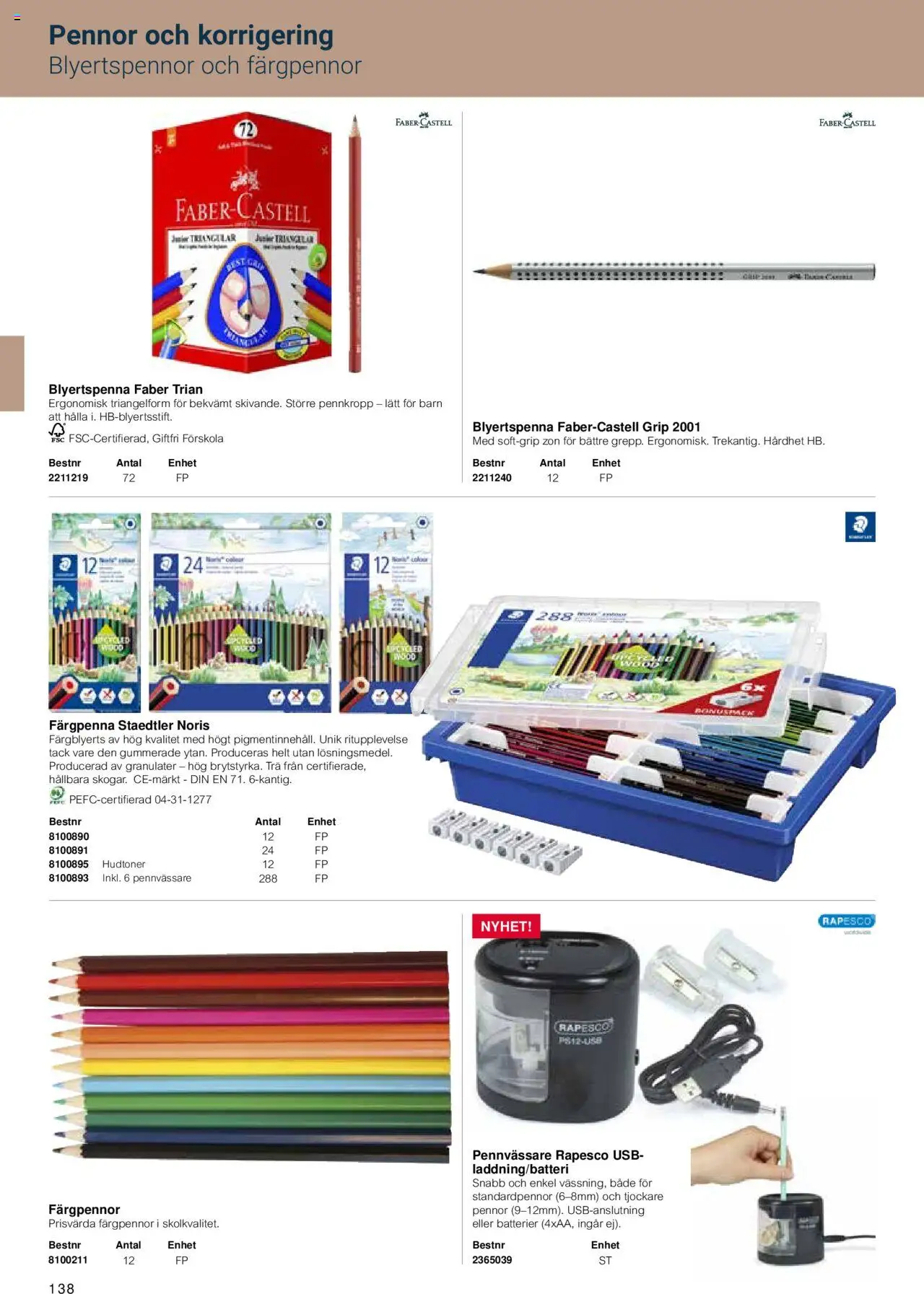 Office Depot reklamblad aktuell från 15.02.2024 | Sida: 140 | Produkter: Batterier, Pennvässare, USB