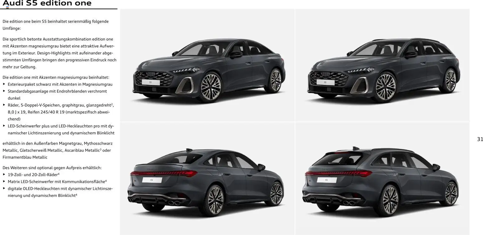 Audi A5 – gültig ab 28.10.2025 | Seite: 31