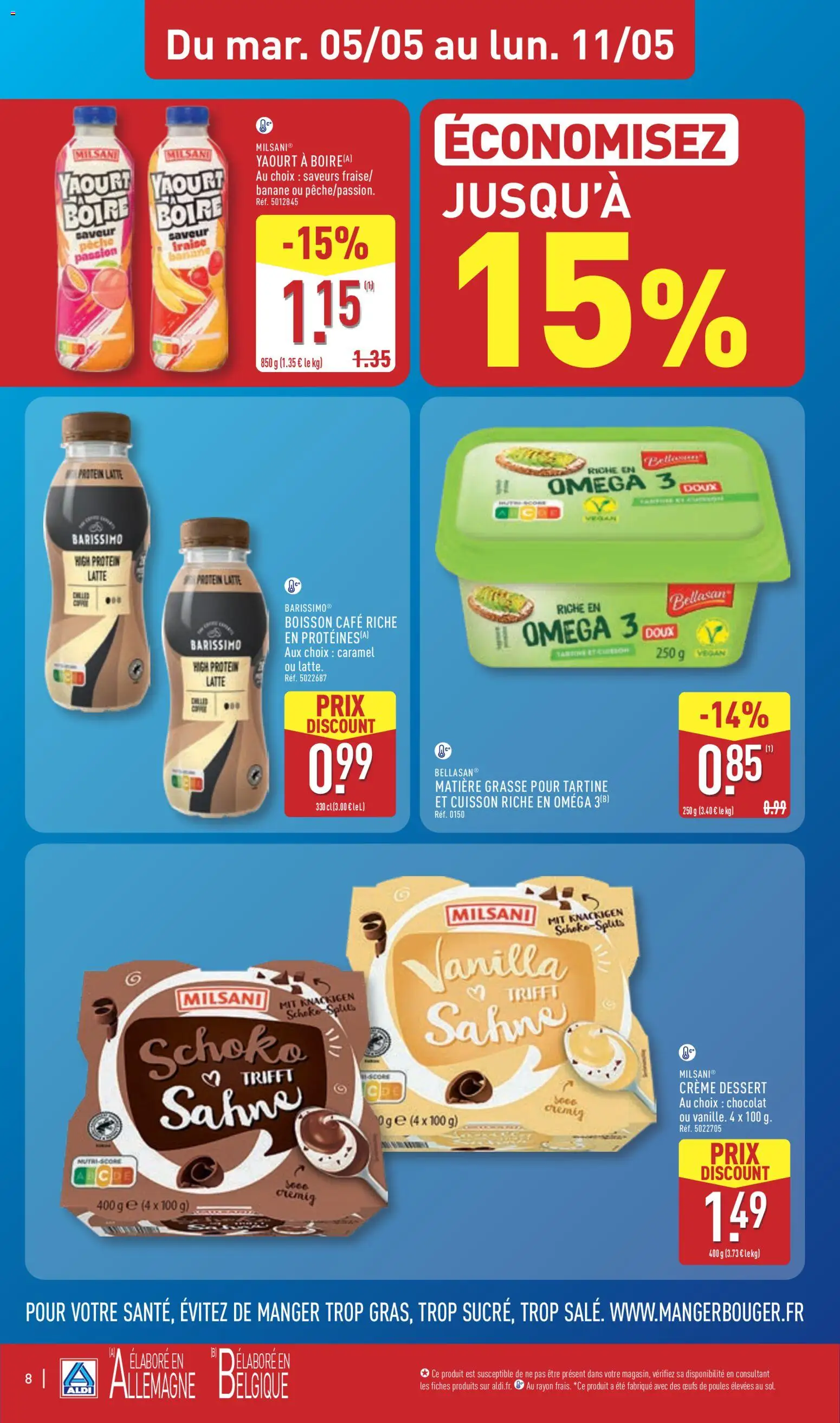 {H1} | Page: 12 | Produits: Fraise, Café, Chocolat, Crème