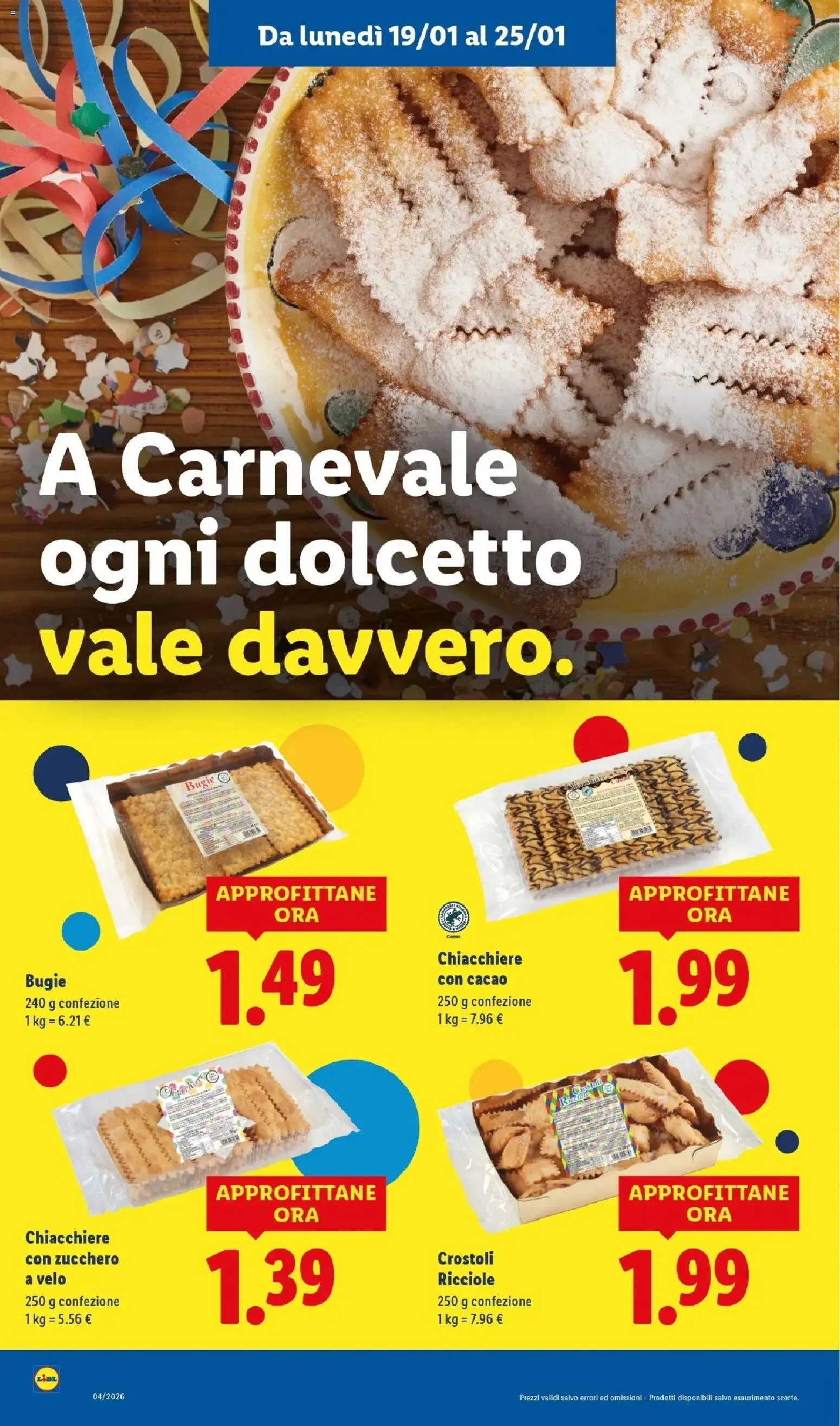 Volantino Lidl del 19.01.2026 | Pagina: 50 | Prodotti: Zucchero, Cacao