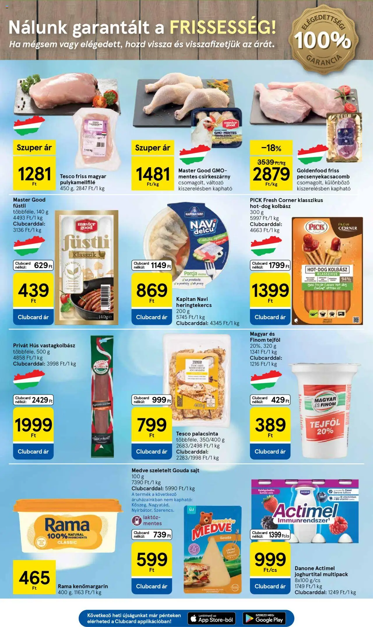 Tesco akciós ujság - amely érvényes a következő dátumtól: 05.06.2025 | Oldal: 3 | Termékek: Rama, Pulykamellfilé, Vastagkolbász, Sajt