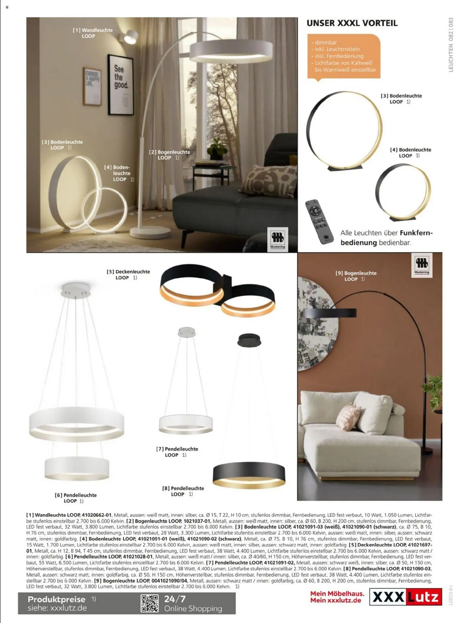 XXXL Lutz Schöner Einrichten – gültig ab 01.03.2026 | Seite: 83 | Produkte: Wandleuchte