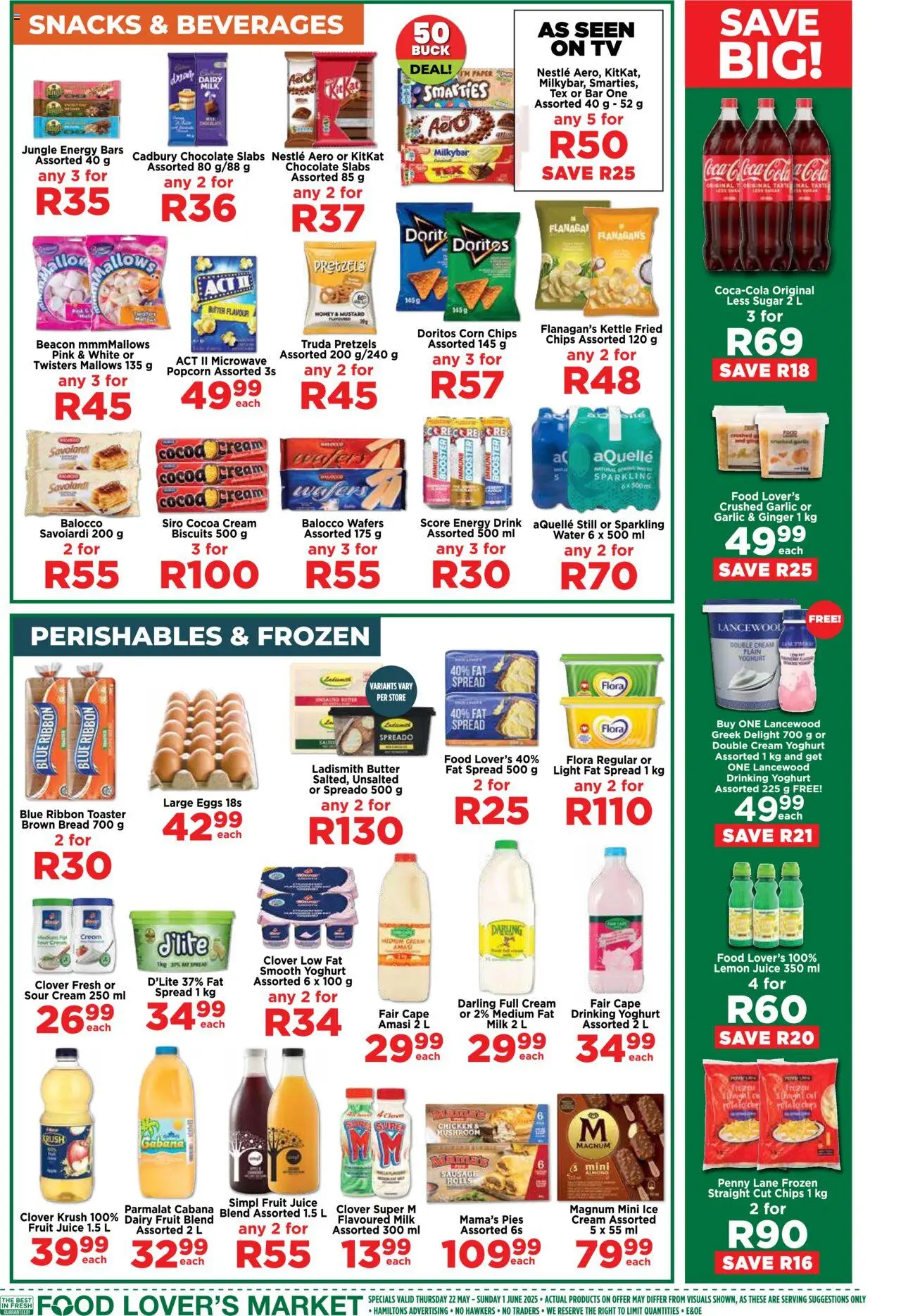 Food Lover's Market Western Cape - For The Love of Value │ valid from 22.05.2025 | Page: 8 | Products: Yoghurt, Butter, Fat spread, Garlic