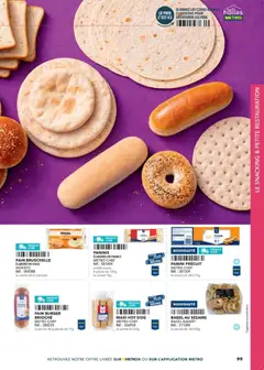 METRO - Prévisualisation de METRO - Boulanger Pâtissiers valide à partir de 08.02.2026 | Page: 99 | Produits: Panini, Hot dog, Pain, Livre