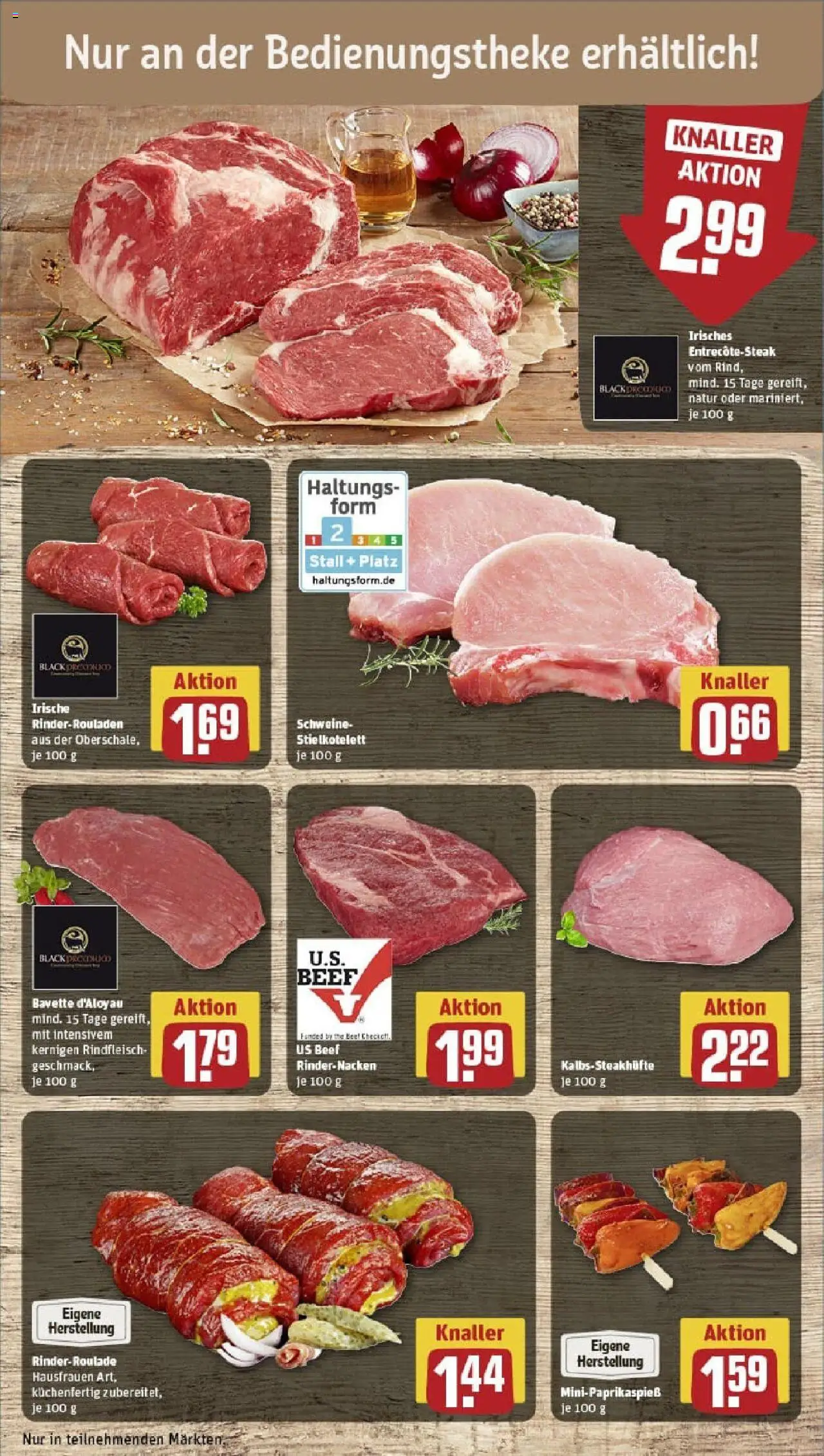 Rewe prospekt Potsdam	 - gültig ab dem 29.06.2025 | Seite: 12 | Produkte: Rinderrouladen, Rindfleisch, Steak