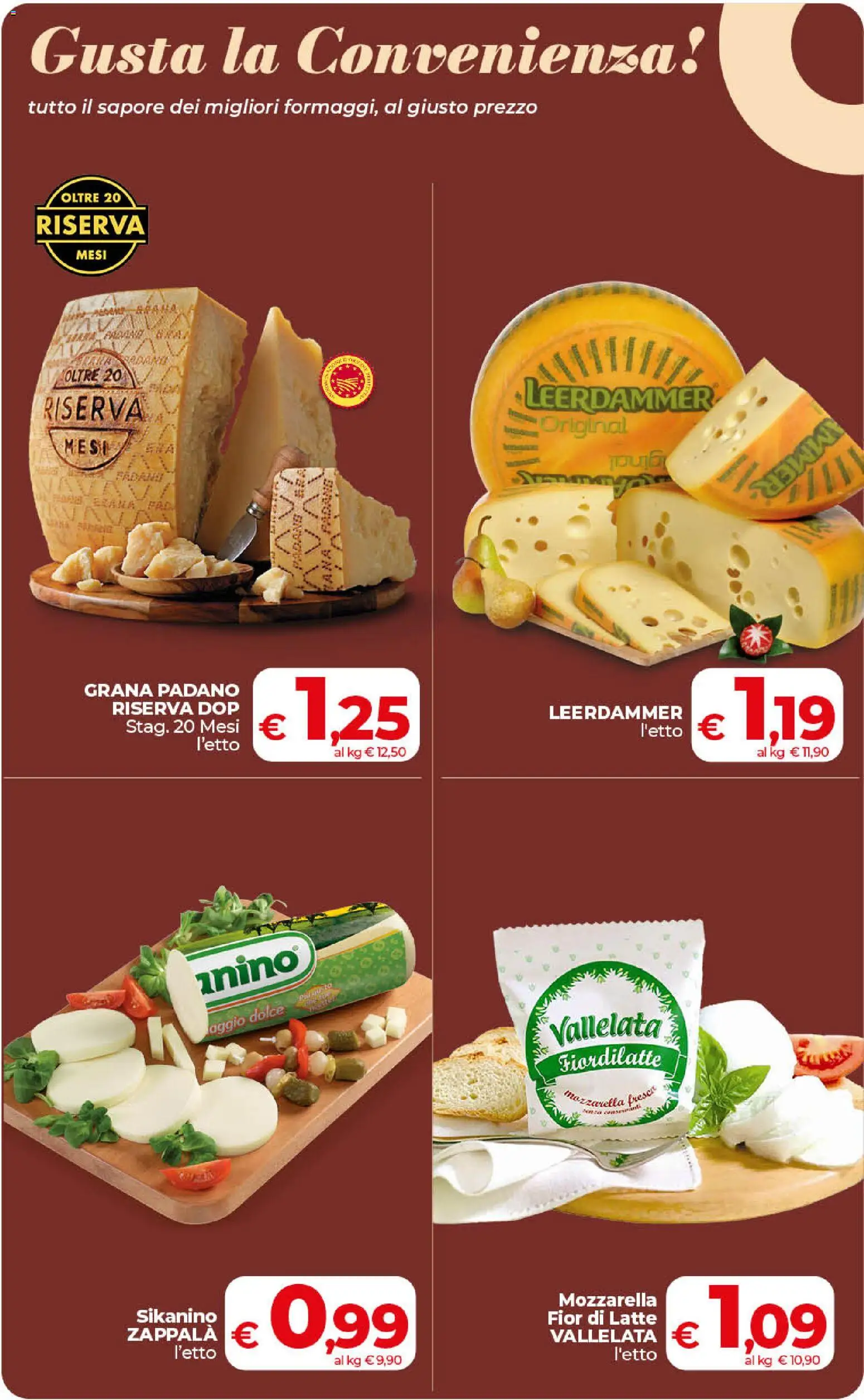 Volantino COOP del 17.04.2026 | Pagina: 6 | Prodotti: Mozzarella, Latte, Grana Padano