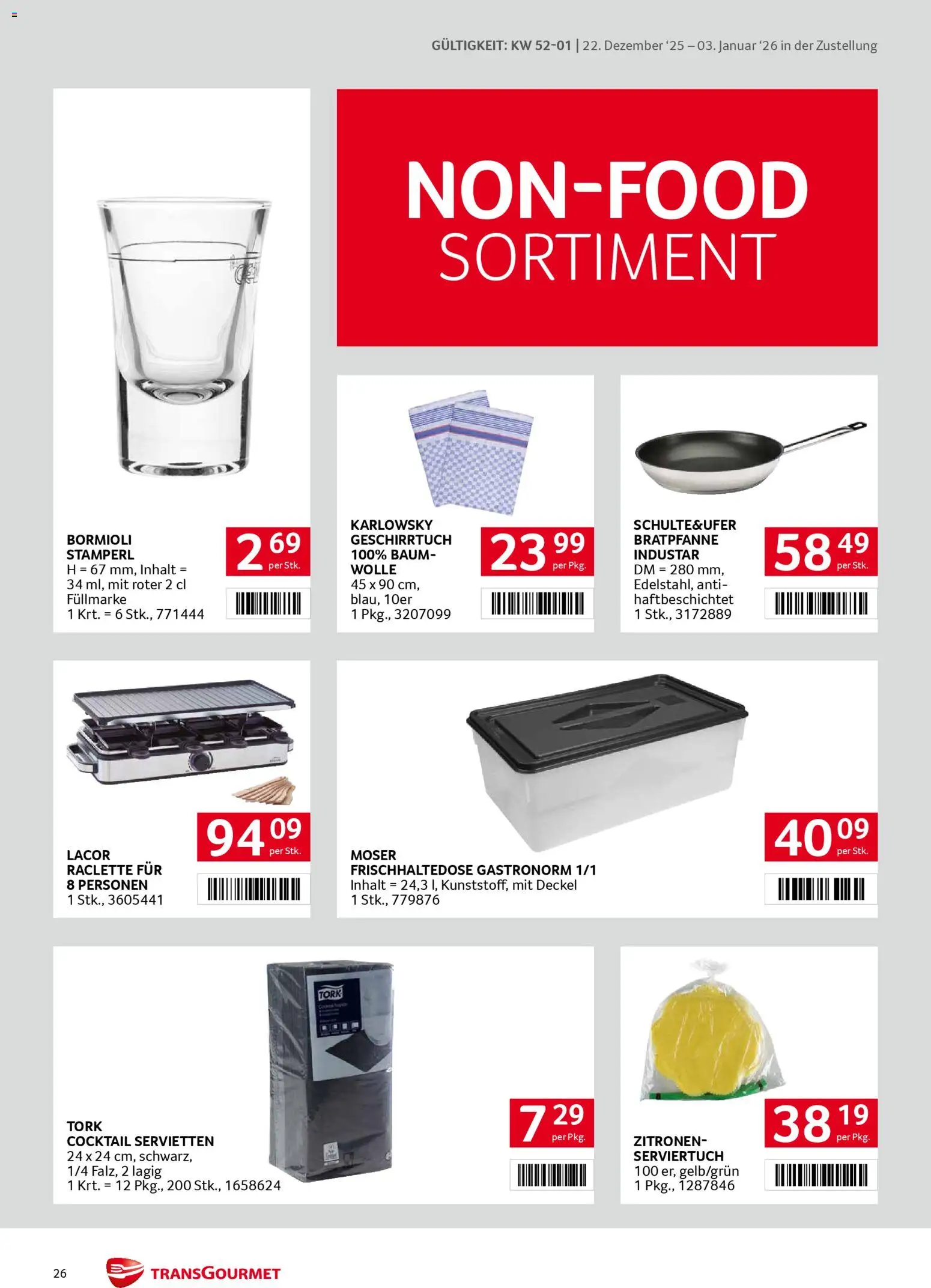 Transgourmet Zustellaktion gültig ab 22.12.2025 | Seite: 26