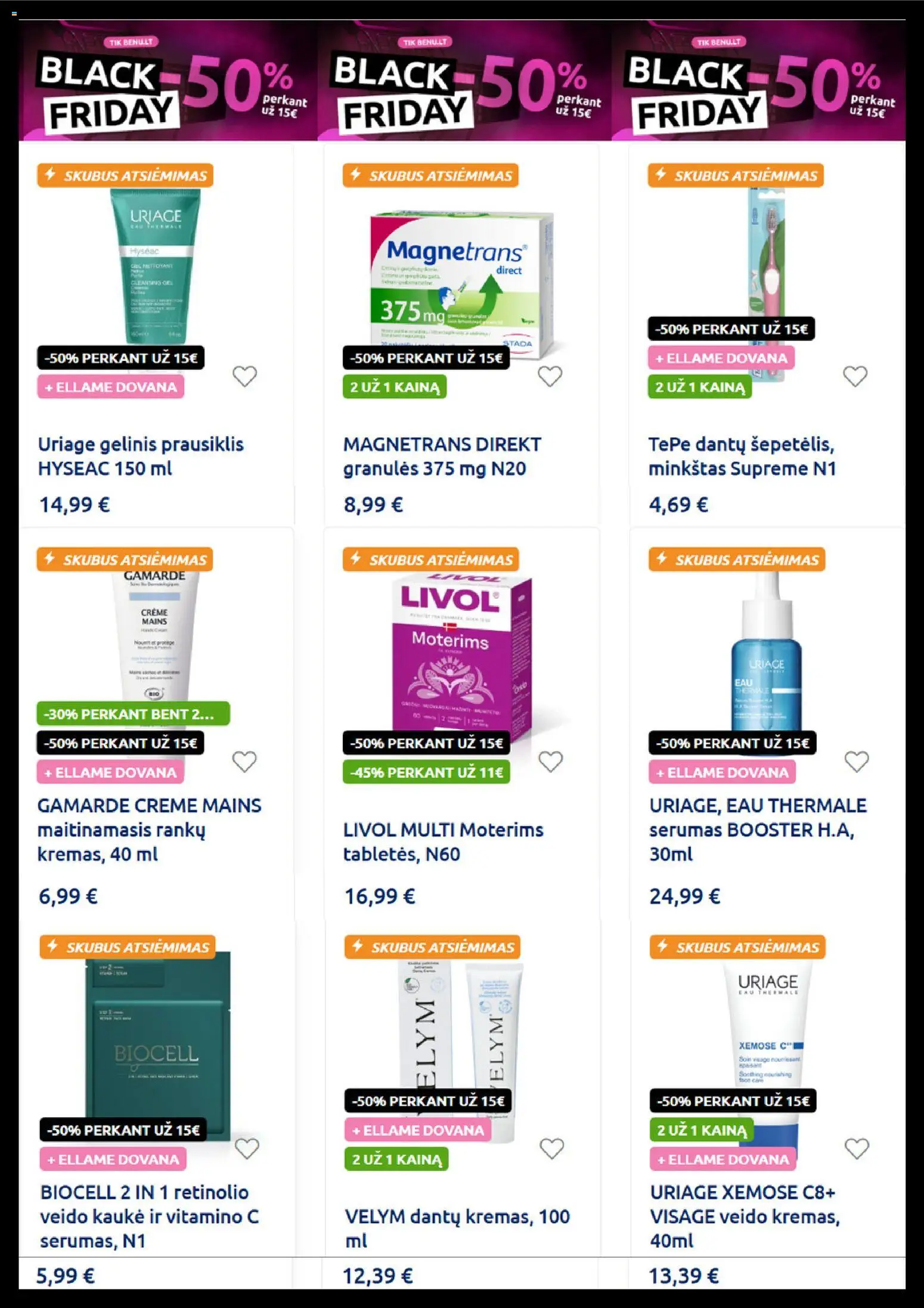 BENU akcijos nuo 17.11.2025 | Puslapis: 4 | Prekių: Kaukė, Veido kaukė, Prausiklis