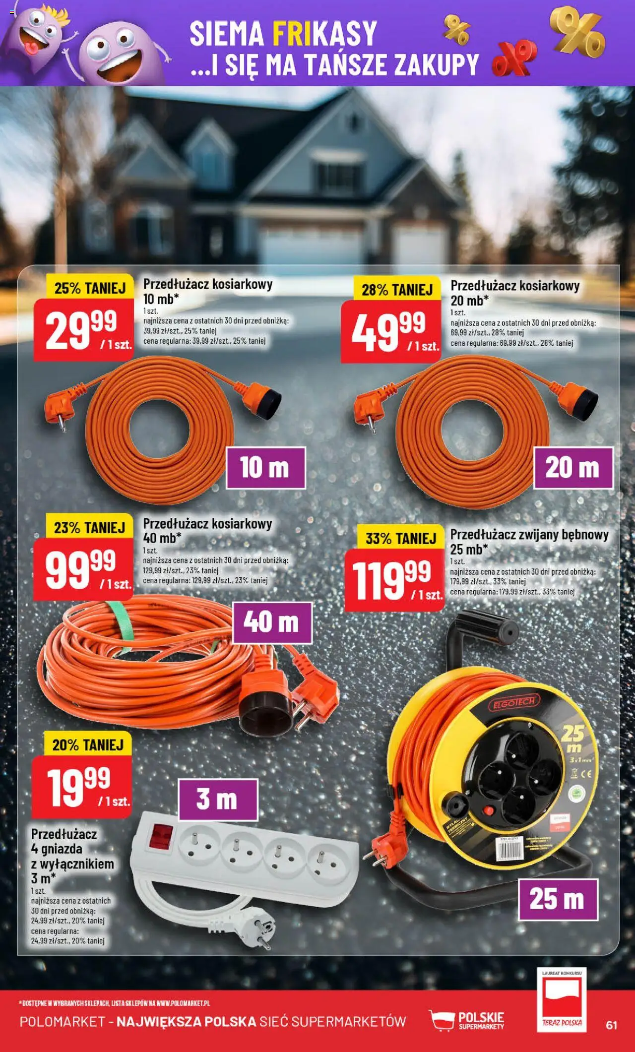 POLOmarket Gazetka od 04.06.2025 | Strona: 61 | Produkty: Przedłużacz