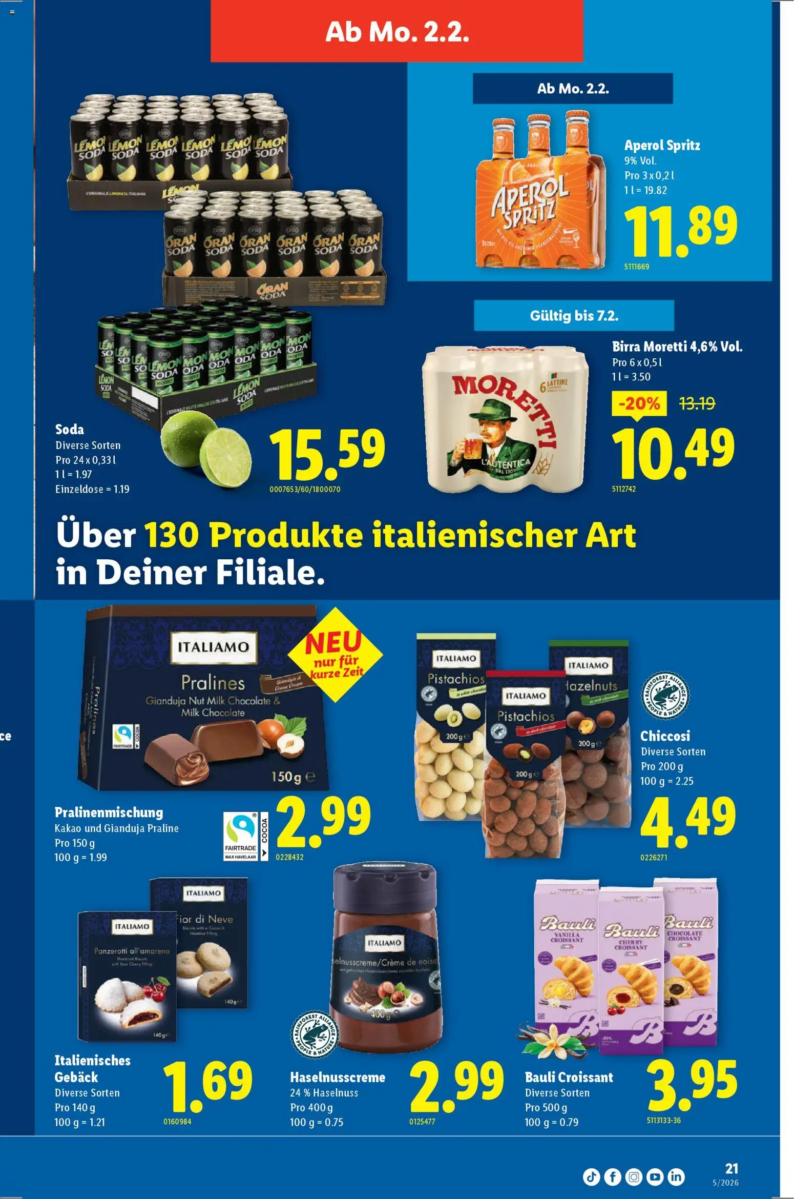 Lidl Aktionen – gültig ab 29.01.2026 | Seite: 21 | Produkte: Mouka