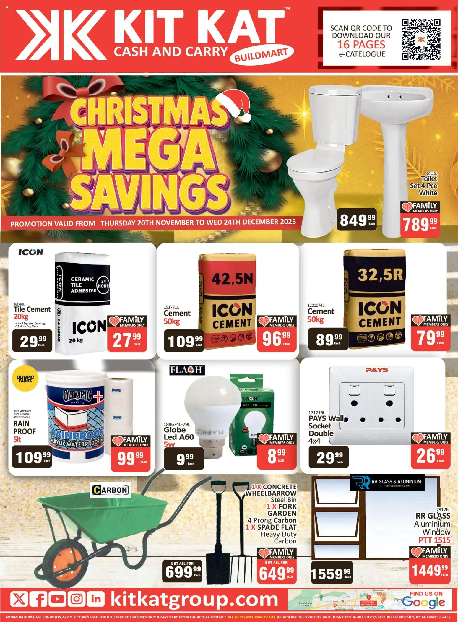 New KIT KAT Cash & Carry catalogue – valid from 20.10.2025 | Page: 16 | Products: Globe, Toilet, Wheelbarrow, Spade