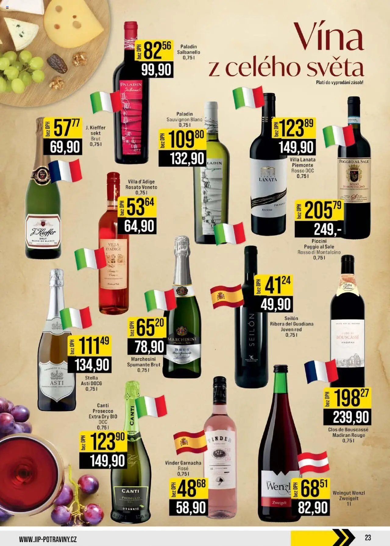 Jip leták - Cash & Carry od 17.09.2025 | Strana: 23 | Produkty: Prosecco, Sekt