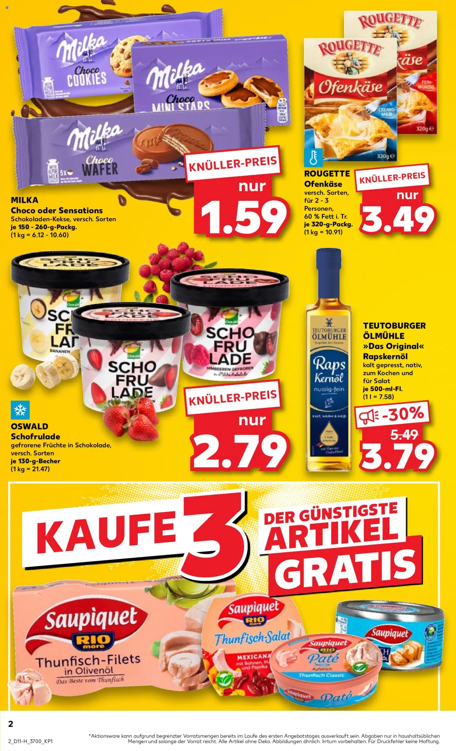 Kaufland Prospekt Rostock	 – gültig ab 12.03.2026 | Seite: 2 | Produkte: Thunfisch, Olivenol, Bananen, Salat