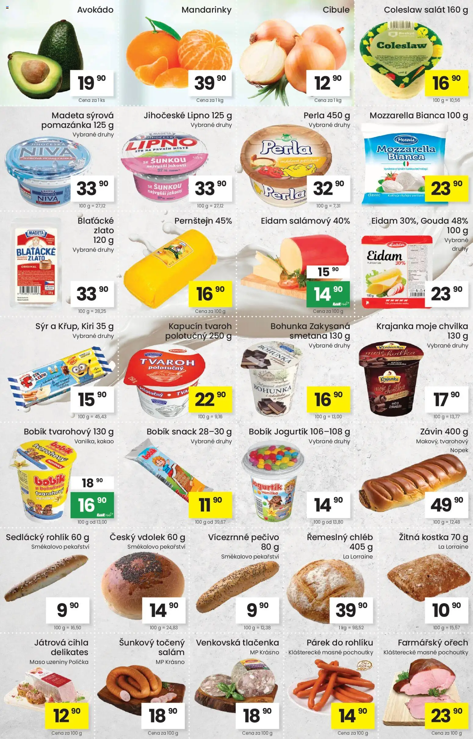 Kubík leták od 07.04.2026 | Strana: 2 | Produkty: Coleslaw, Tlačenka, Perla, Niva