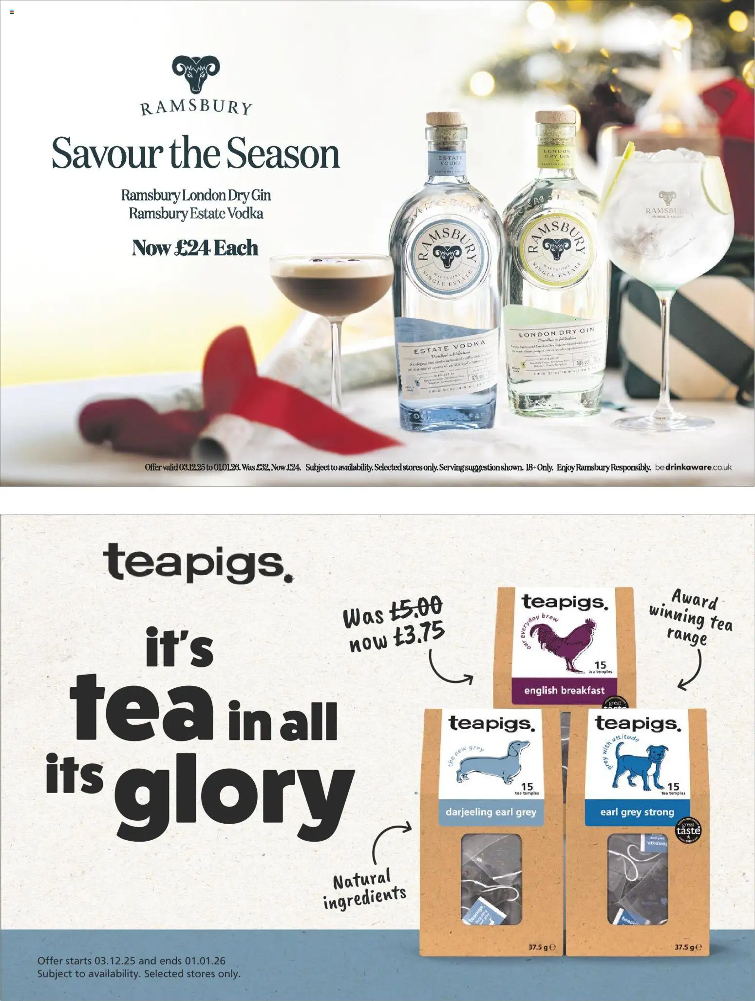 {H1} | Page: 14 | Products: Tea, Gin, Vodka