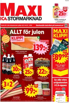ICA Maxi - Enköping - Förhandsvisning av reklamblad från butik ICA Maxi aktuell från 08.12.2025
