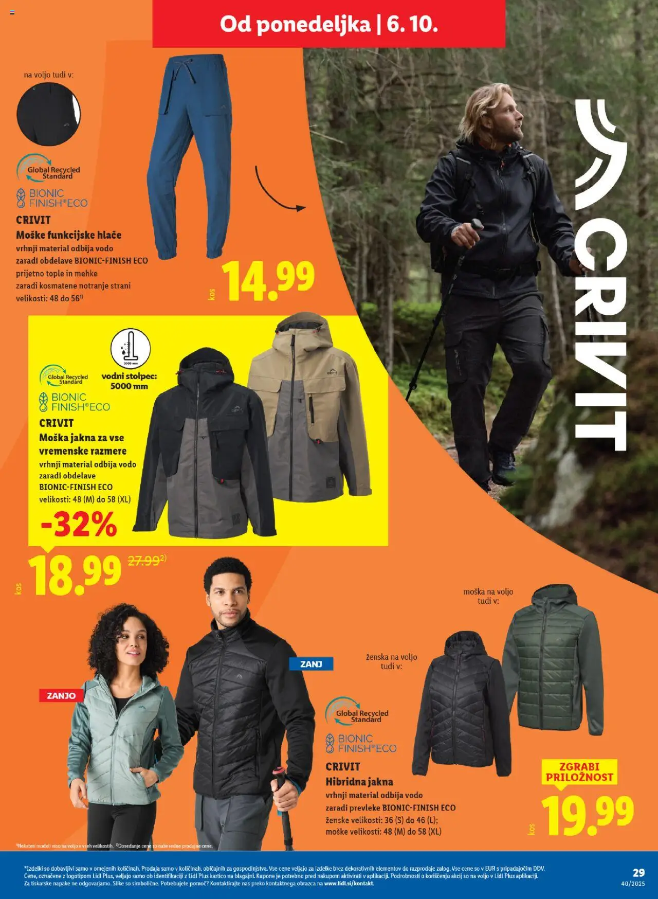 Novi Lidl katalog ponudbe – veljaven od 02.10.2025 | Stran: 61 | Izdelki: Jakna, Hlace