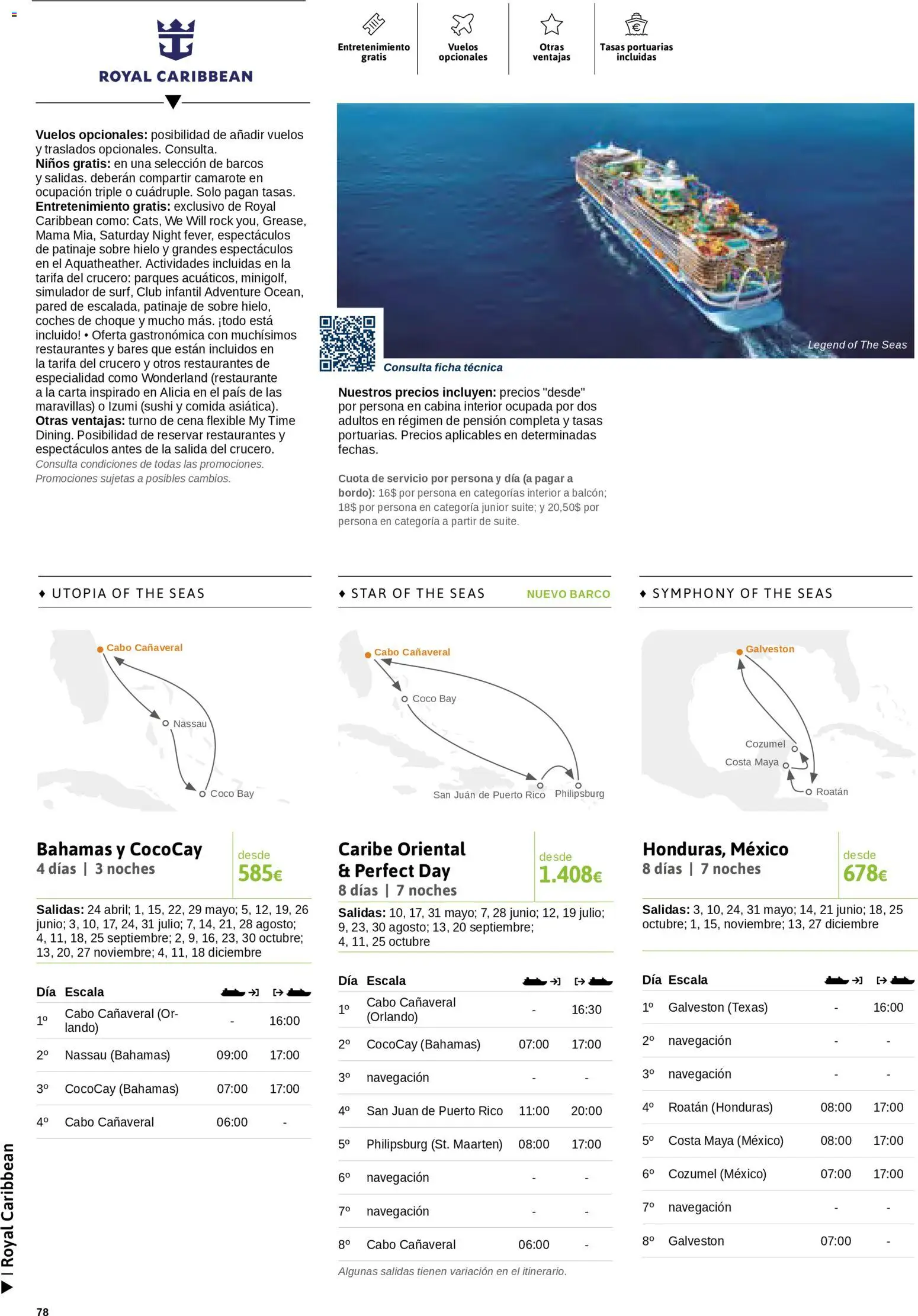 Viajes El Corte Inglés Cruceros marítimos │ válido desde el 01.01.2026 | Página: 79 | Productos: Ηλεκτρονικα ειδη, Τυρόπιτα, Σιδερώστρα, Navegación