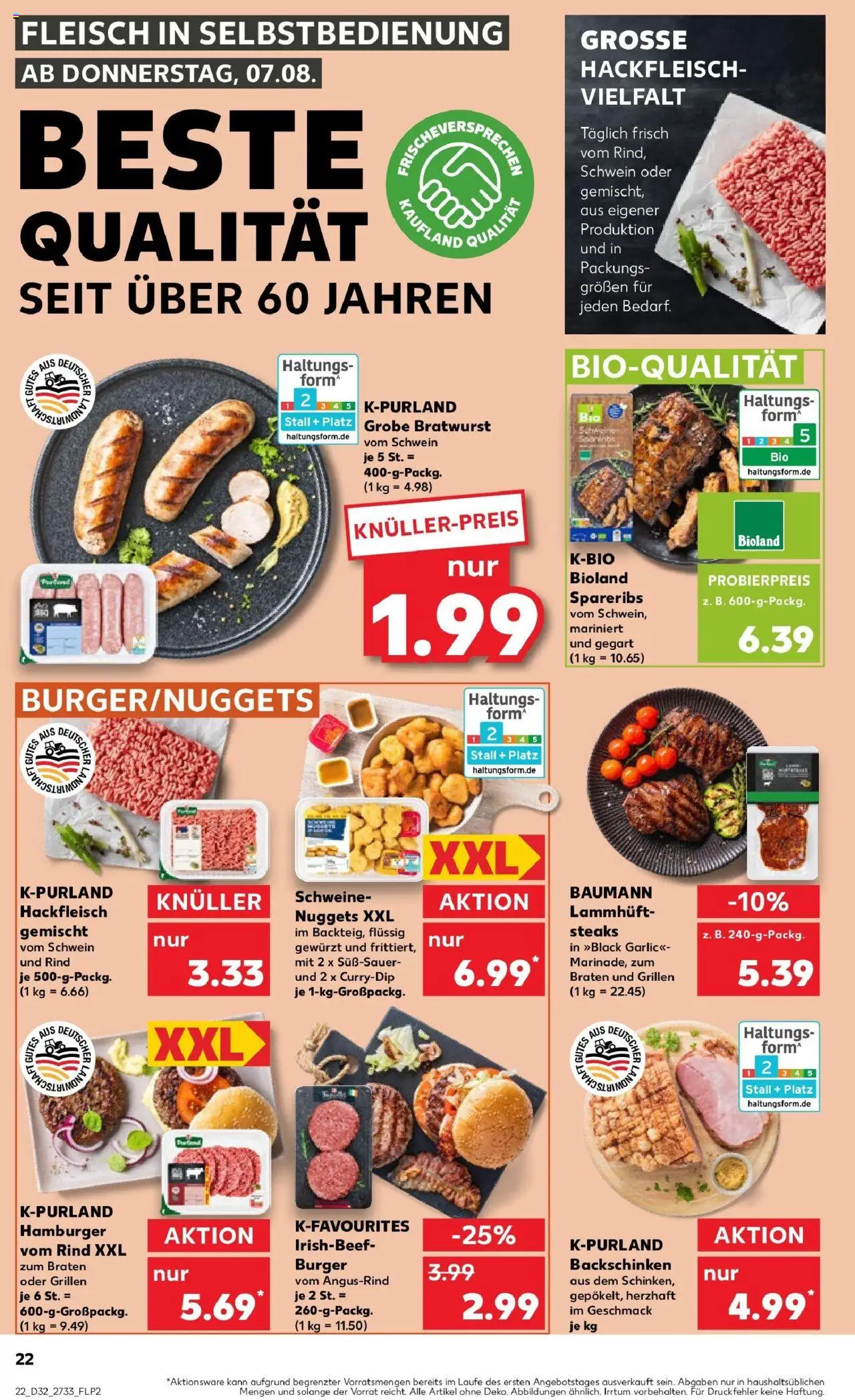 Kaufland prospekt Berlin	 - gültig ab dem 10.08.2025 | Seite: 35 | Produkte: Burger, Steak, Fleisch, Hackfleisch