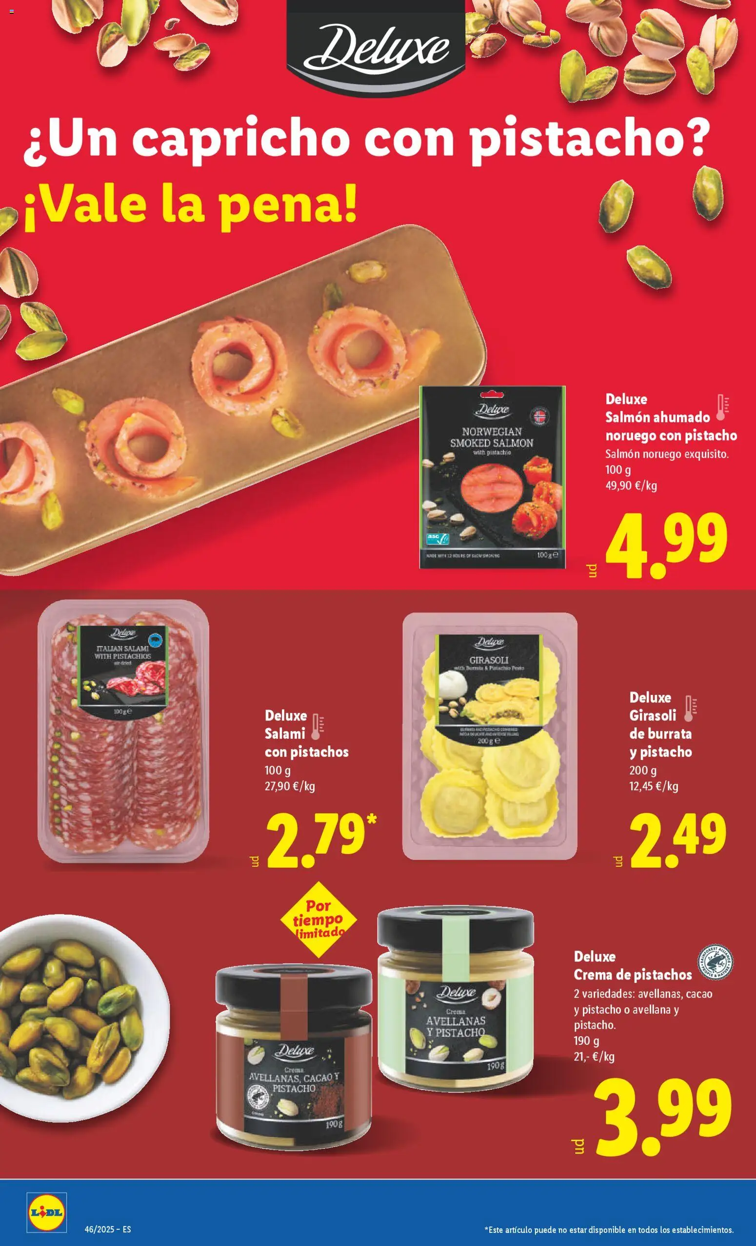 Lidl folleto │ válido desde el 10.11.2025 | Página: 34 | Productos: Crema, Salmón ahumado, Salami, Φρυγανιές σικάλεως