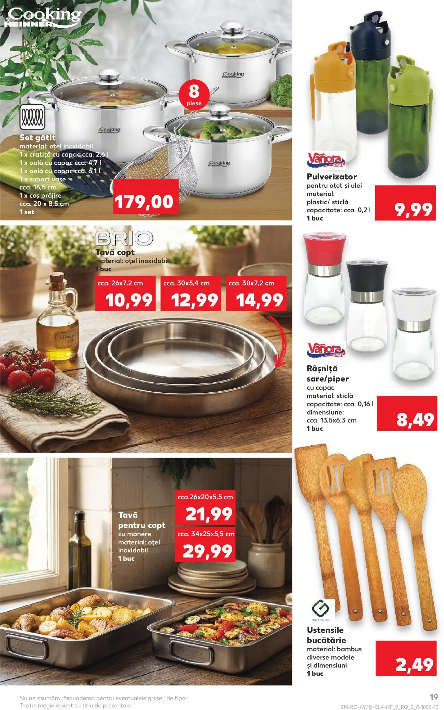 Noul catalog Kaufland – valabil de la 15.04.2026 | Pagină: 19 | Produse: Oală, Bucătărie, Ulei, Oțet