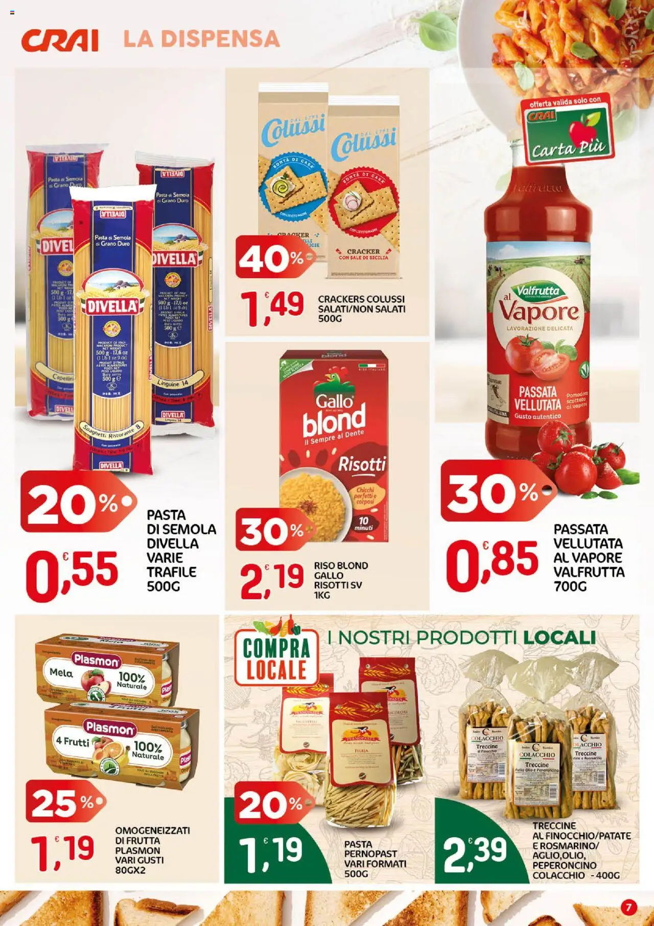 Volantino CRAI del 18.09.2025 | Pagina: 7 | Prodotti: Riso, Pasta, Peperoncino, Crackers