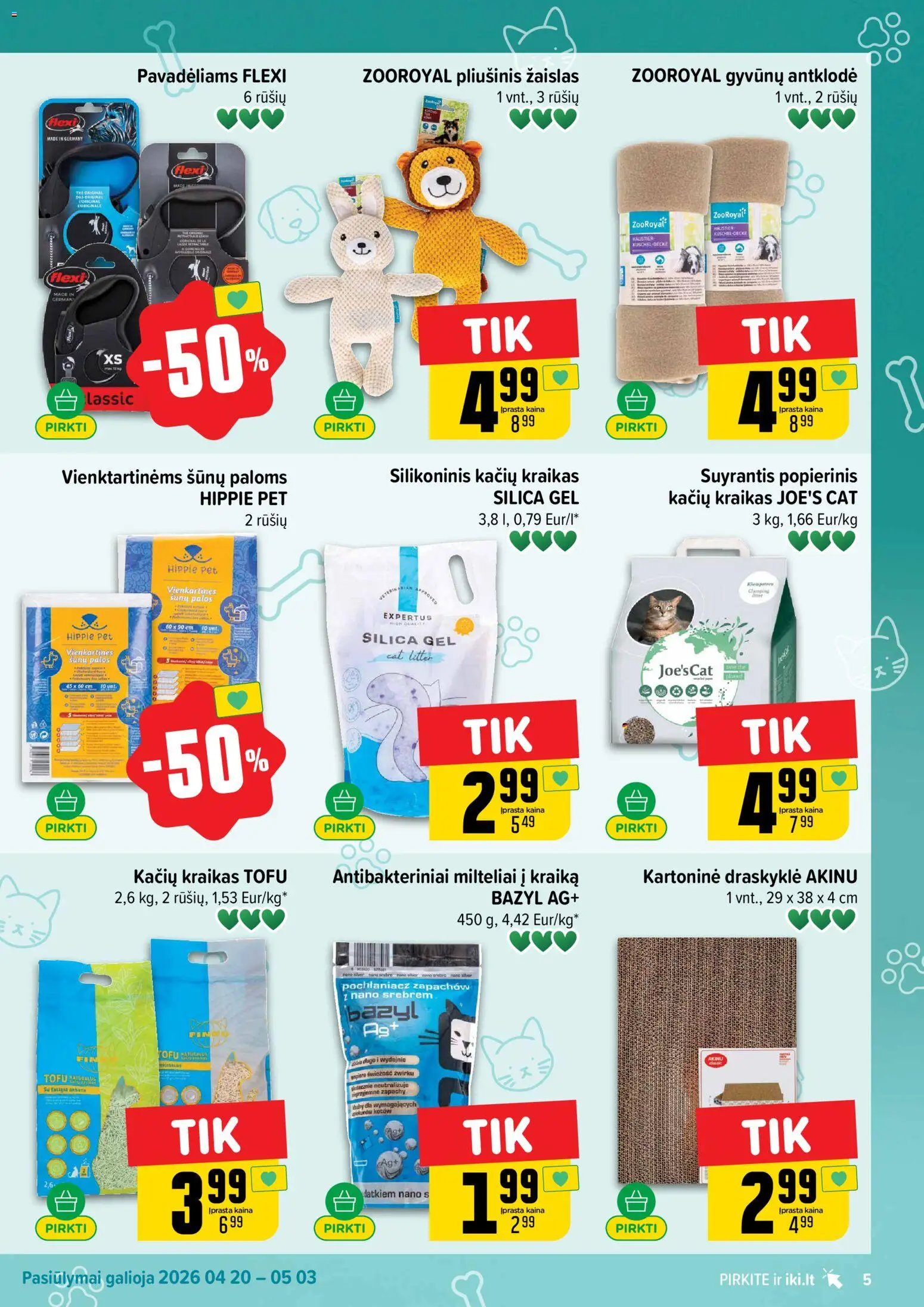 IKI akcijos nuo 20.04.2026 | Puslapis: 5 | Prekių: Antklodė