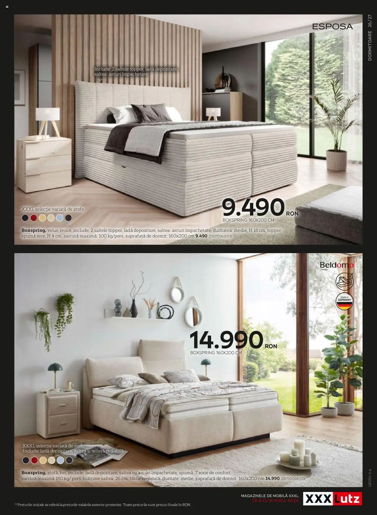 Noul catalog XXXLutz – valabil de la 07.04.2025 | Pagină: 27 | Produse: Saltea, Topper