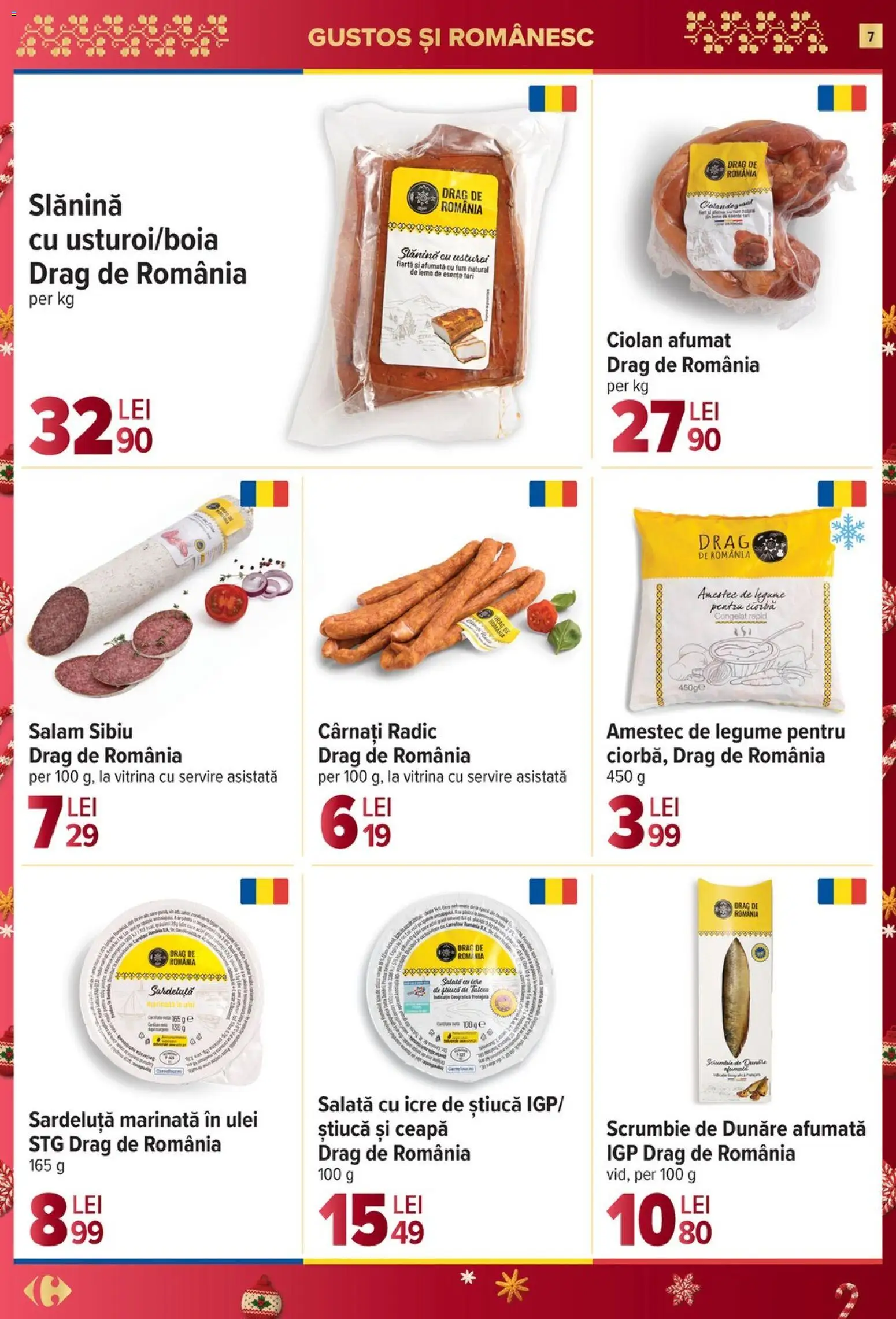 Noul catalog Carrefour – valabil de la 26.11.2025 | Pagină: 7 | Produse: Vitrină, Ulei, Salată, Cârnați