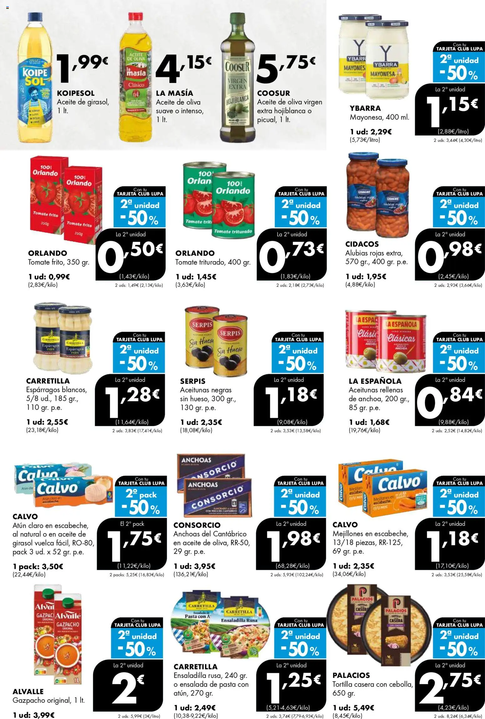 Lupa Supermercados folleto │ válido desde el 09.04.2026 | Página: 10 | Productos: Νερό καρύδας, Pasta, Gazpacho, Tomate triturado