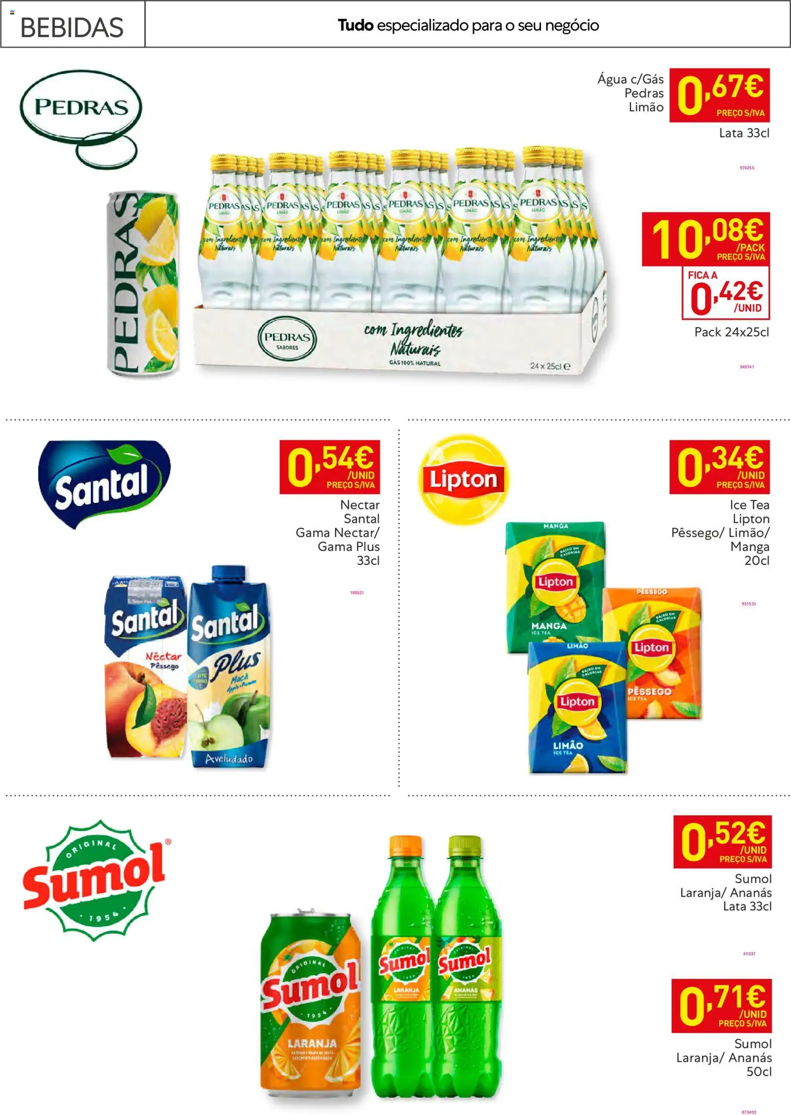 Recheio - Horeca Bons Negócios │ válido de 24.02.2026 | Página: 25 | Produtos: Agua, Sumo