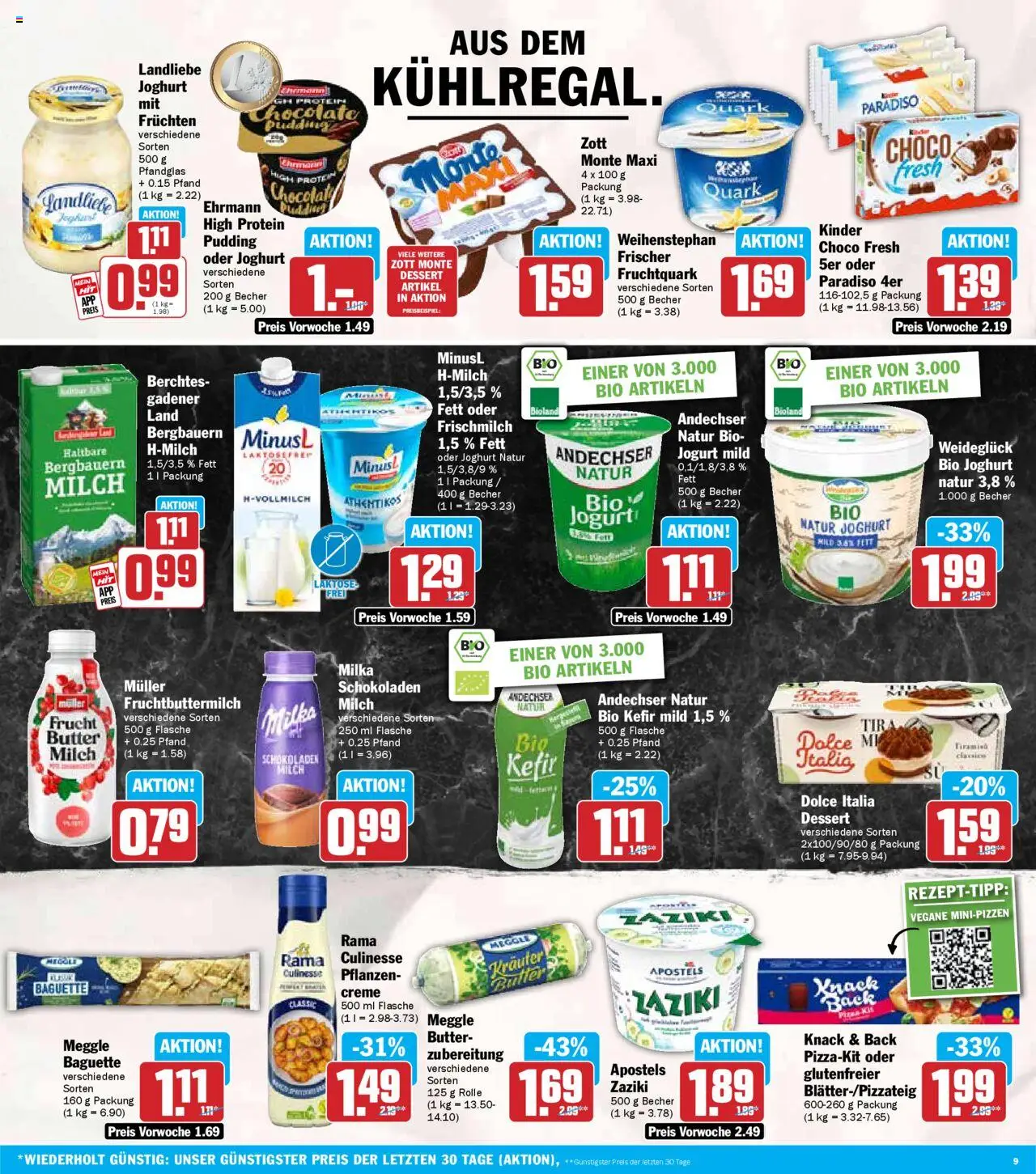 HIT - Rhineland-Palatinate - gültig ab dem 04.08.2025 | Seite: 9 | Produkte: Rama, Butter, Milka, Creme