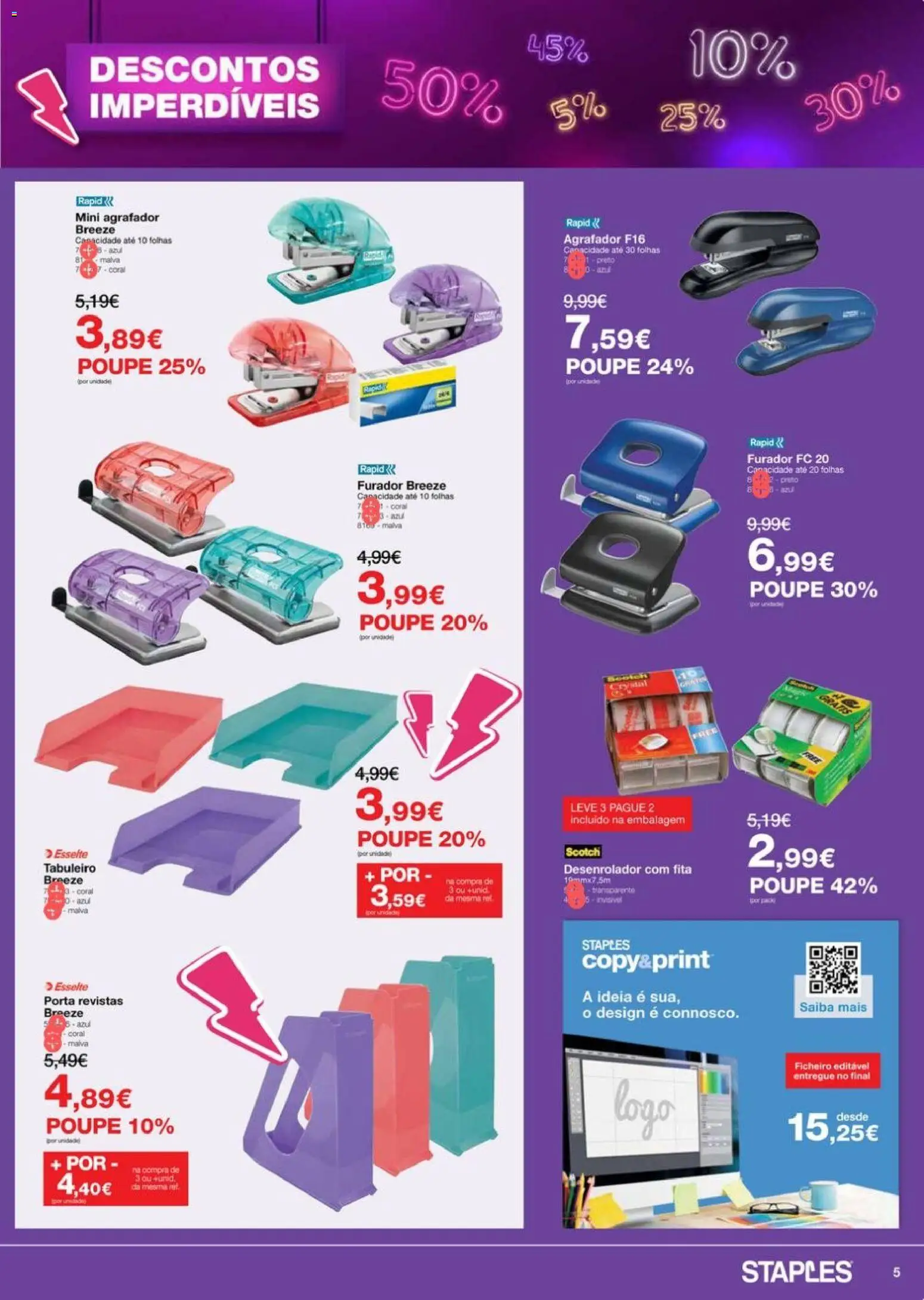 Staples - Descontos Imperdíveis │ válido de 09.03.2026 | Página: 5 | Produtos: Porta