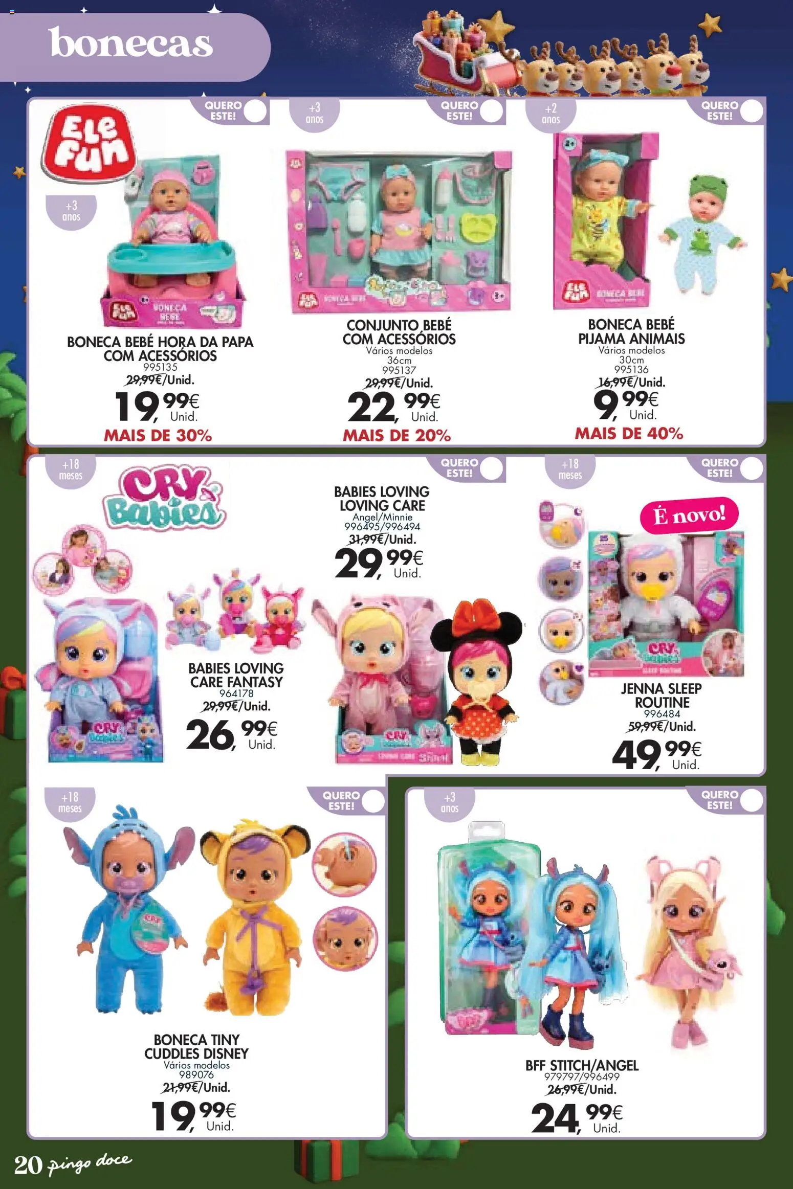 Pingo Doce  Brinquedos Natal Lojas Hipers │ válido de 18.11.2025 | Página: 20
