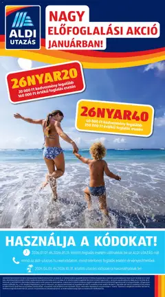 Aldi Utazás katalógus - amely érvényes a következő dátumtól: 08.01.2026
