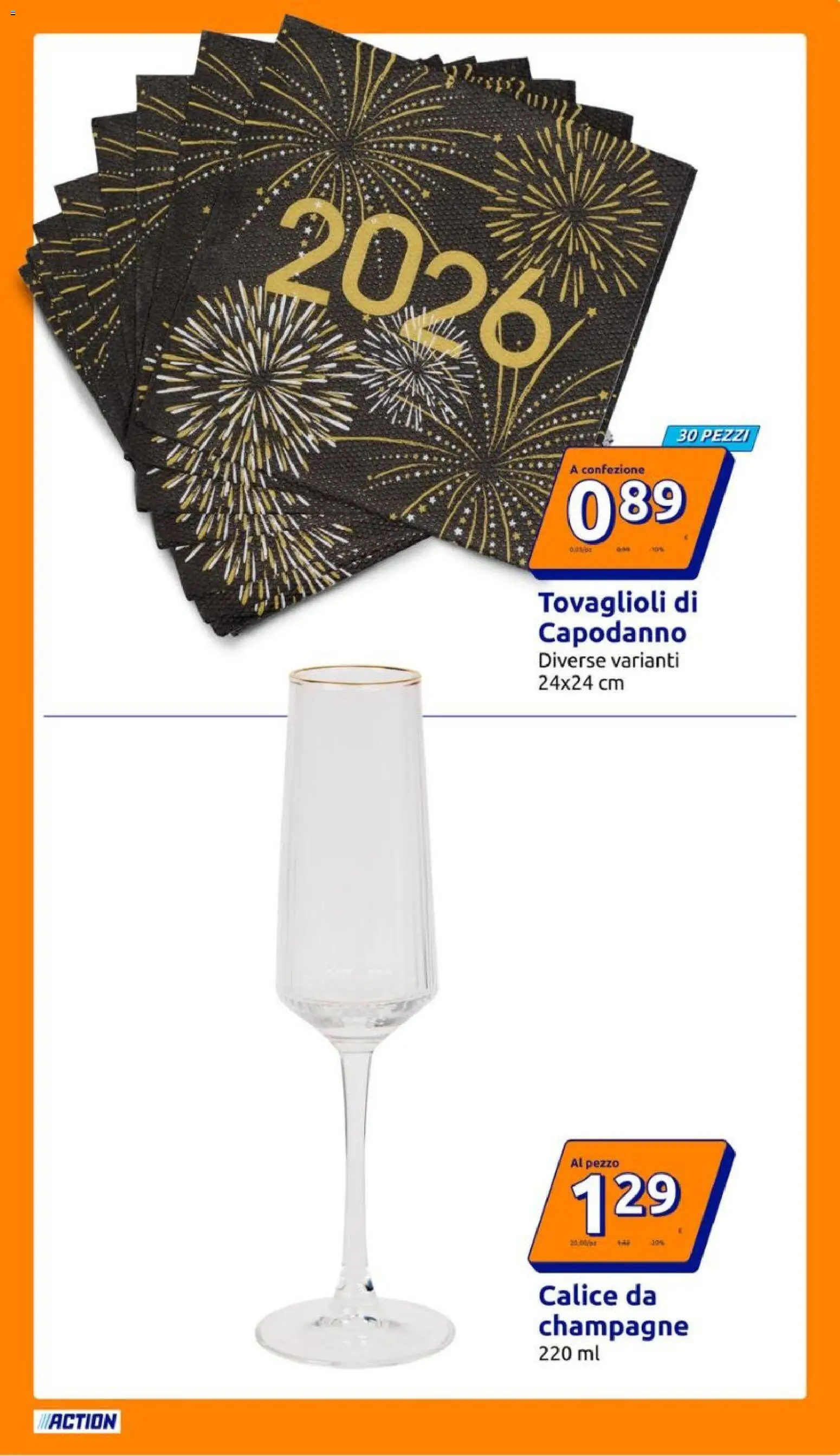 Volantino Action del 24.12.2025 | Pagina: 13 | Prodotti: Calice, Champagne