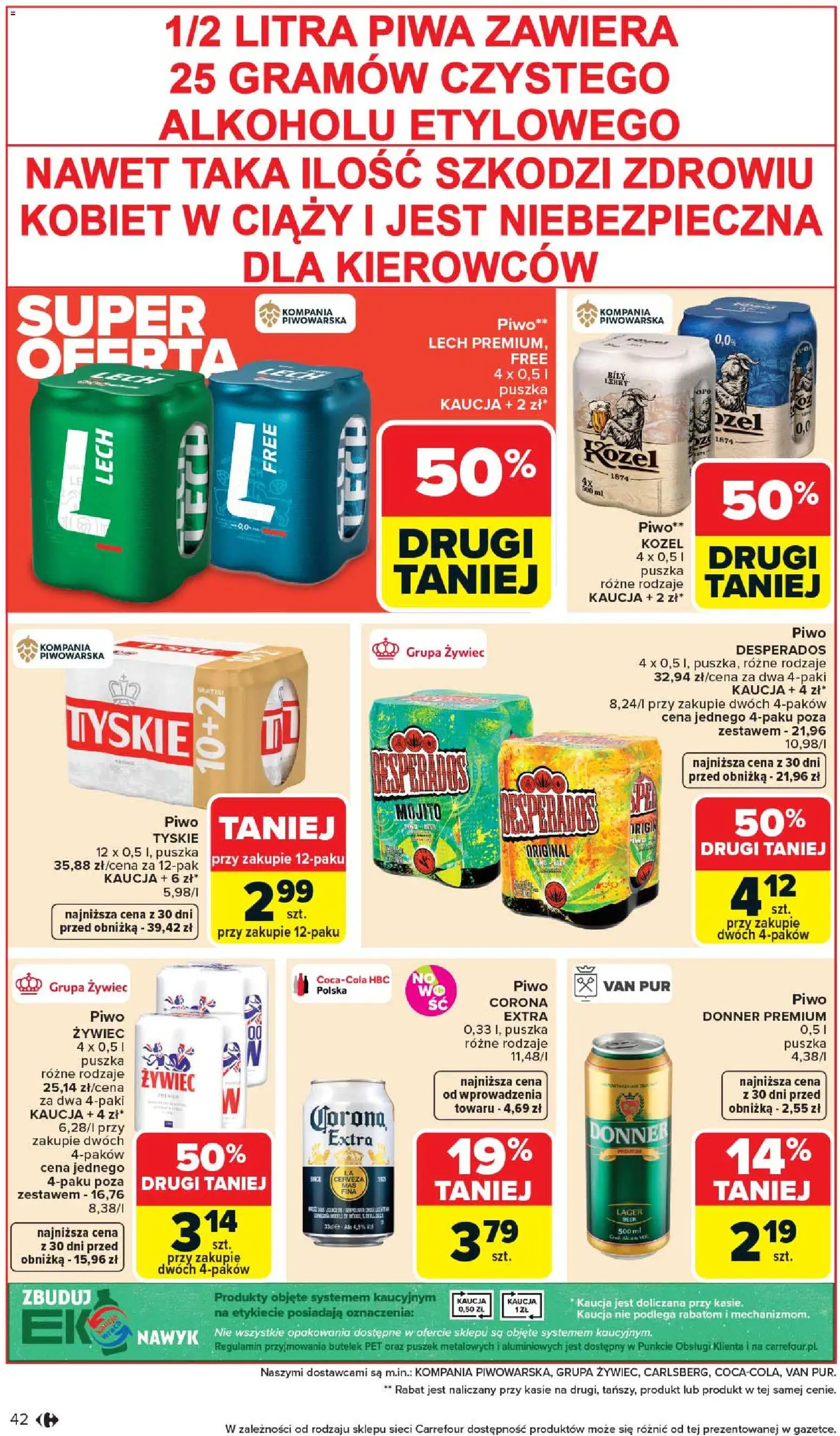 Carrefour gazetka od 07.04.2026 | Strona: 44 | Produkty: Tyskie, Piwo