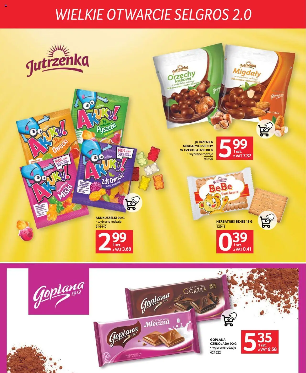 Selgros cash&carry Gazetka - Poznań markowe produkty od 09.10.2025 | Strona: 30 | Produkty: Czekolada mleczna, Herbatniki, Żelki, Czekolada