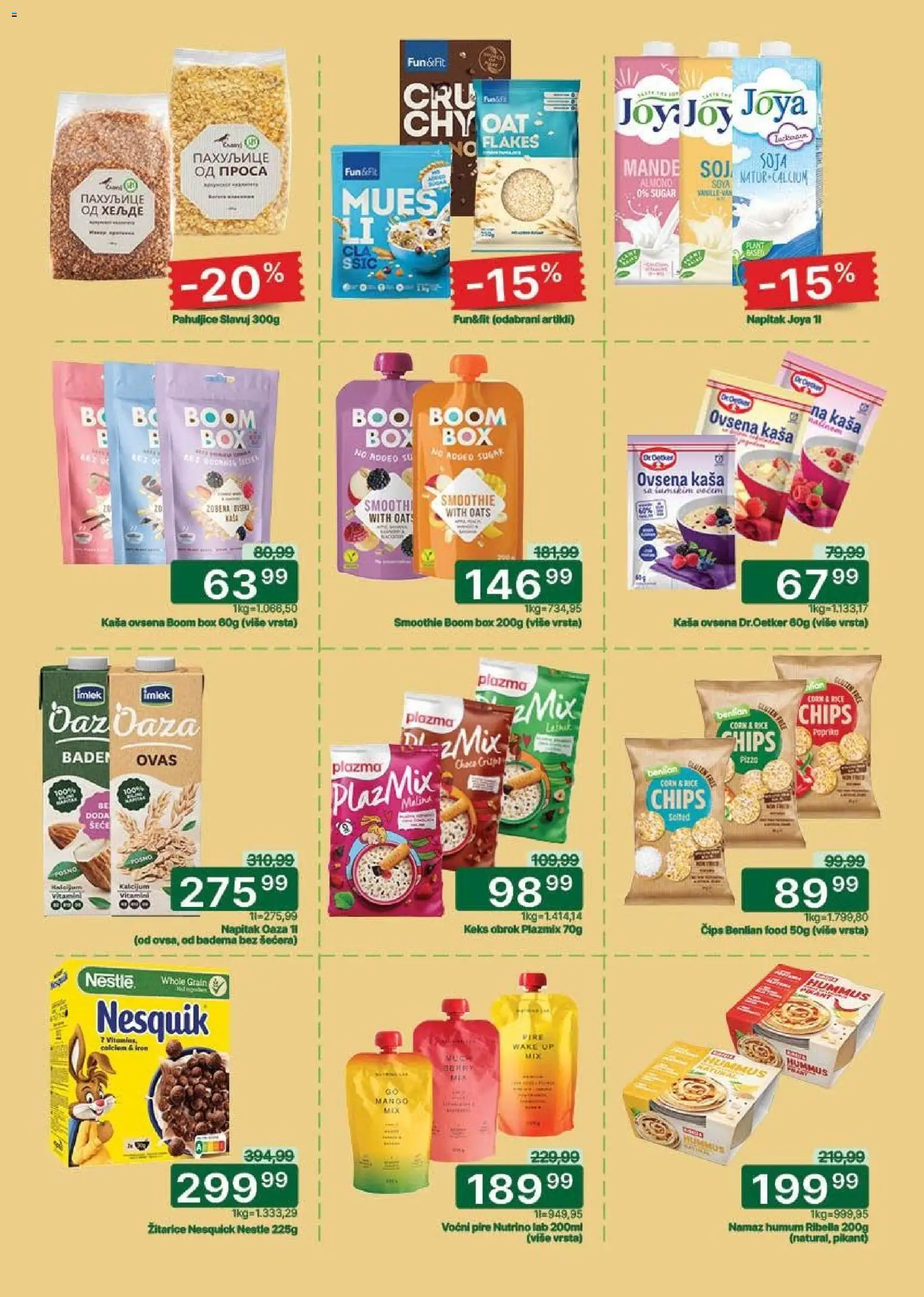 Univerexport katalog - važi od 05.01.2026 | Strana: 15 | Proizvode: Žitarice, Čips, Keks, Nesquik