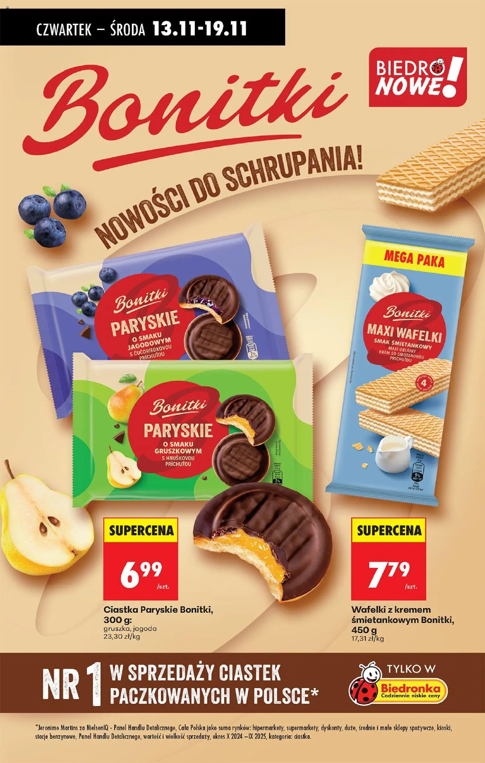Biedronka gazetka - Oferta w tym tygodniu od 13.11.2025 | Strona: 55 | Produkty: Wafelki, Ciastka, Krem