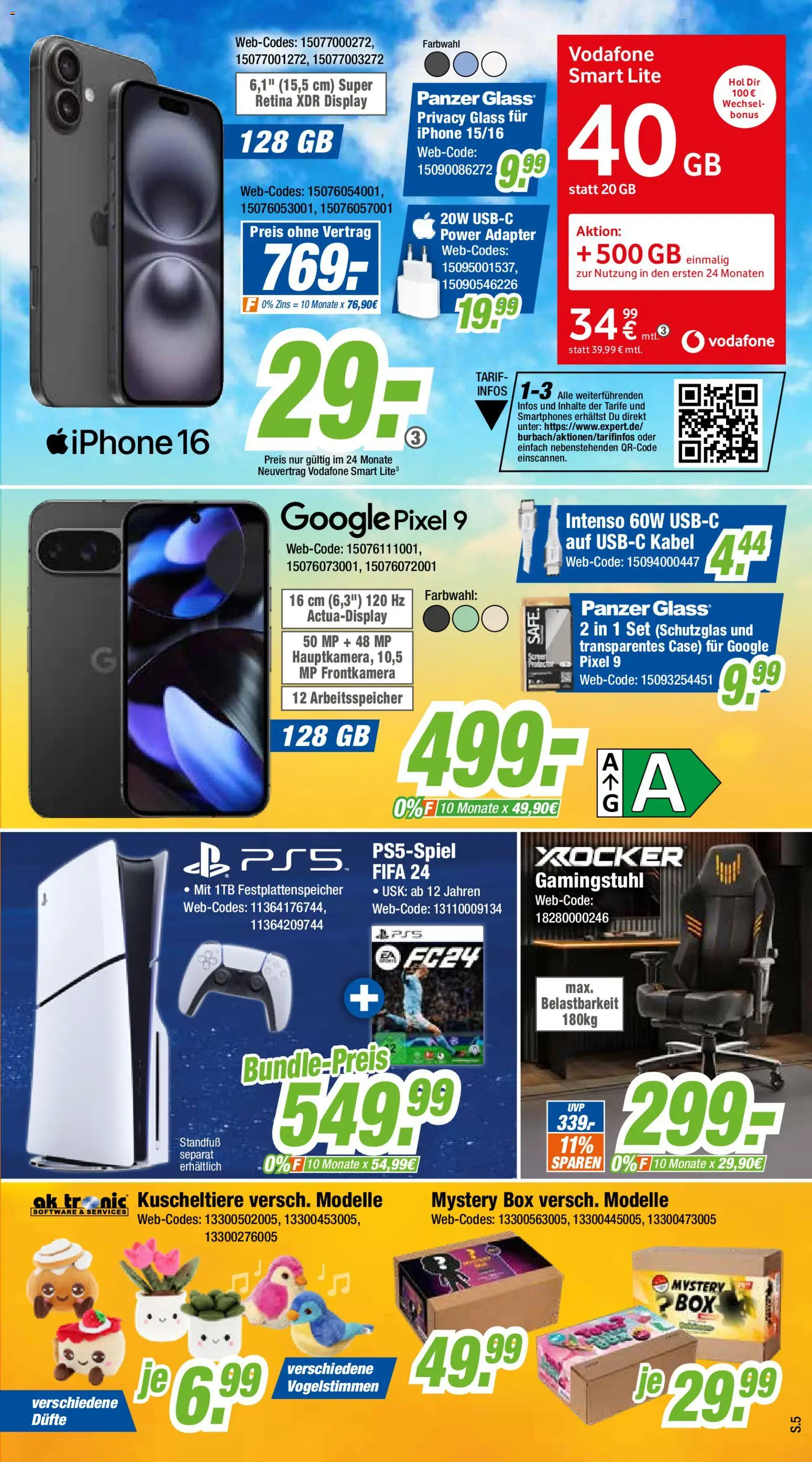 Expert Giessen – gültig ab 12.01.2026 | Seite: 5 | Produkte: Box, Smartphones, Iphone, Gamingstuhl