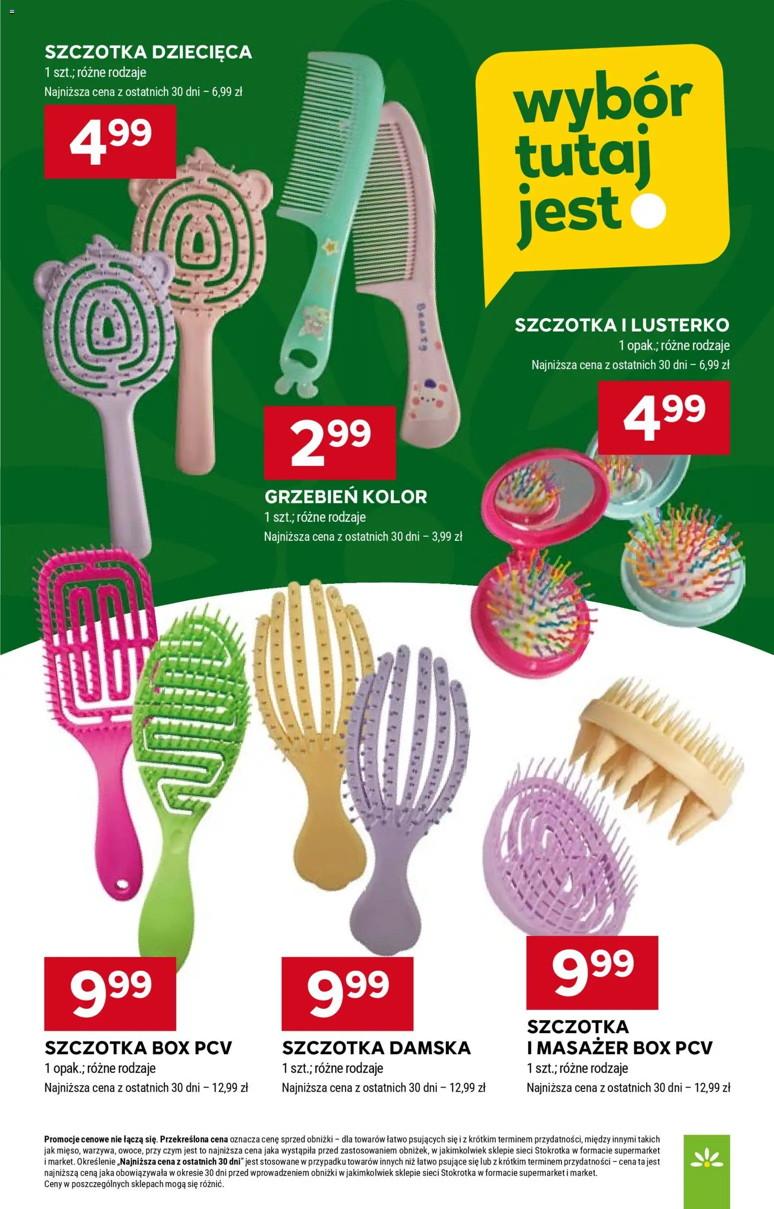 Stokrotka Gazetka od 23.10.2025 | Strona: 36 | Produkty: Stokrotka, Szczotka, Grzebień
