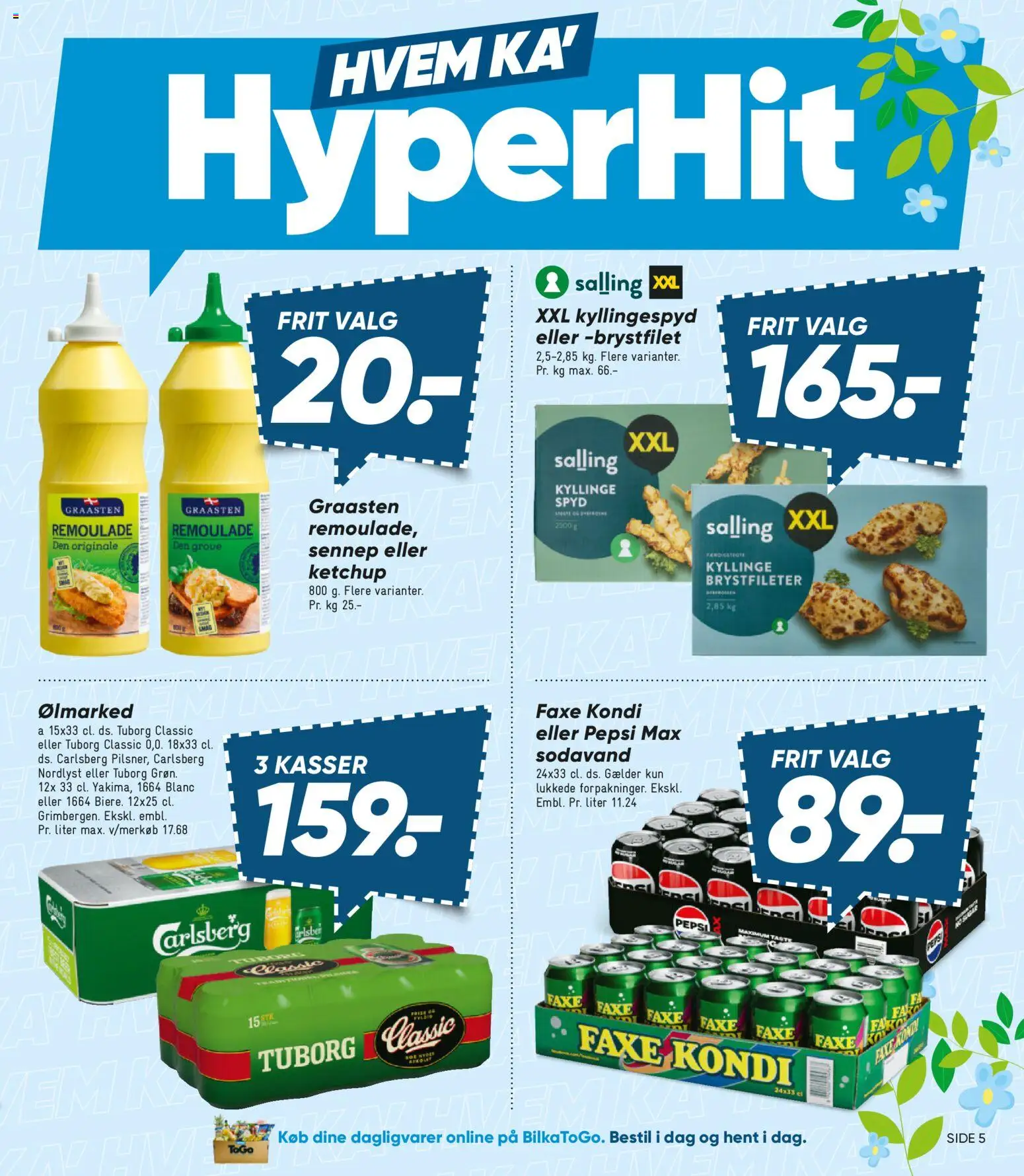 Bilka tilbudsavis – gyldig fra 04.04.2026 | Side: 5 | Produkter: Ketchup, Faxe Kondi, Pepsi, Pepsi Max